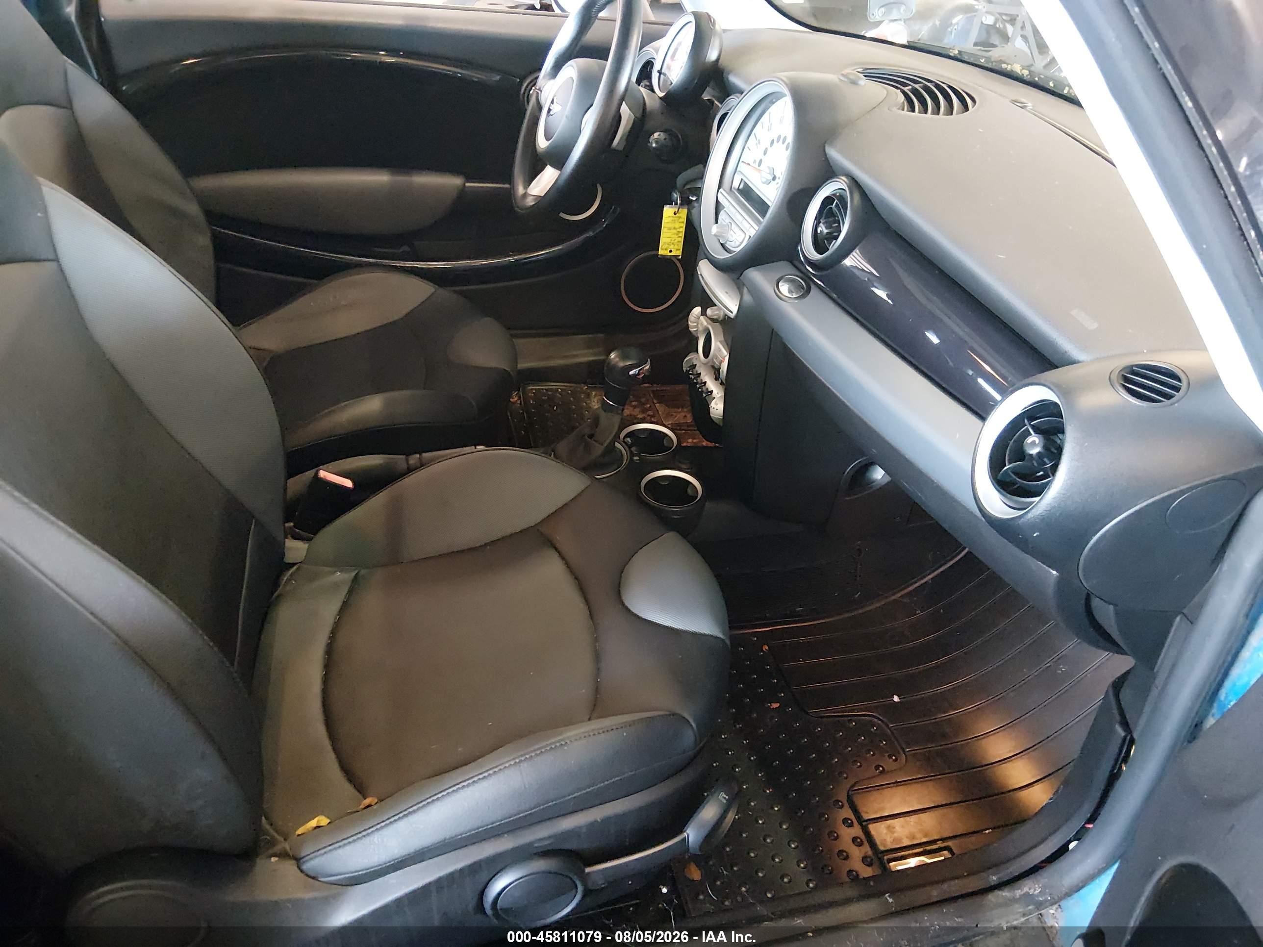 2009 Mini Cooper S   Blue vin: WMWMF73559TW88117