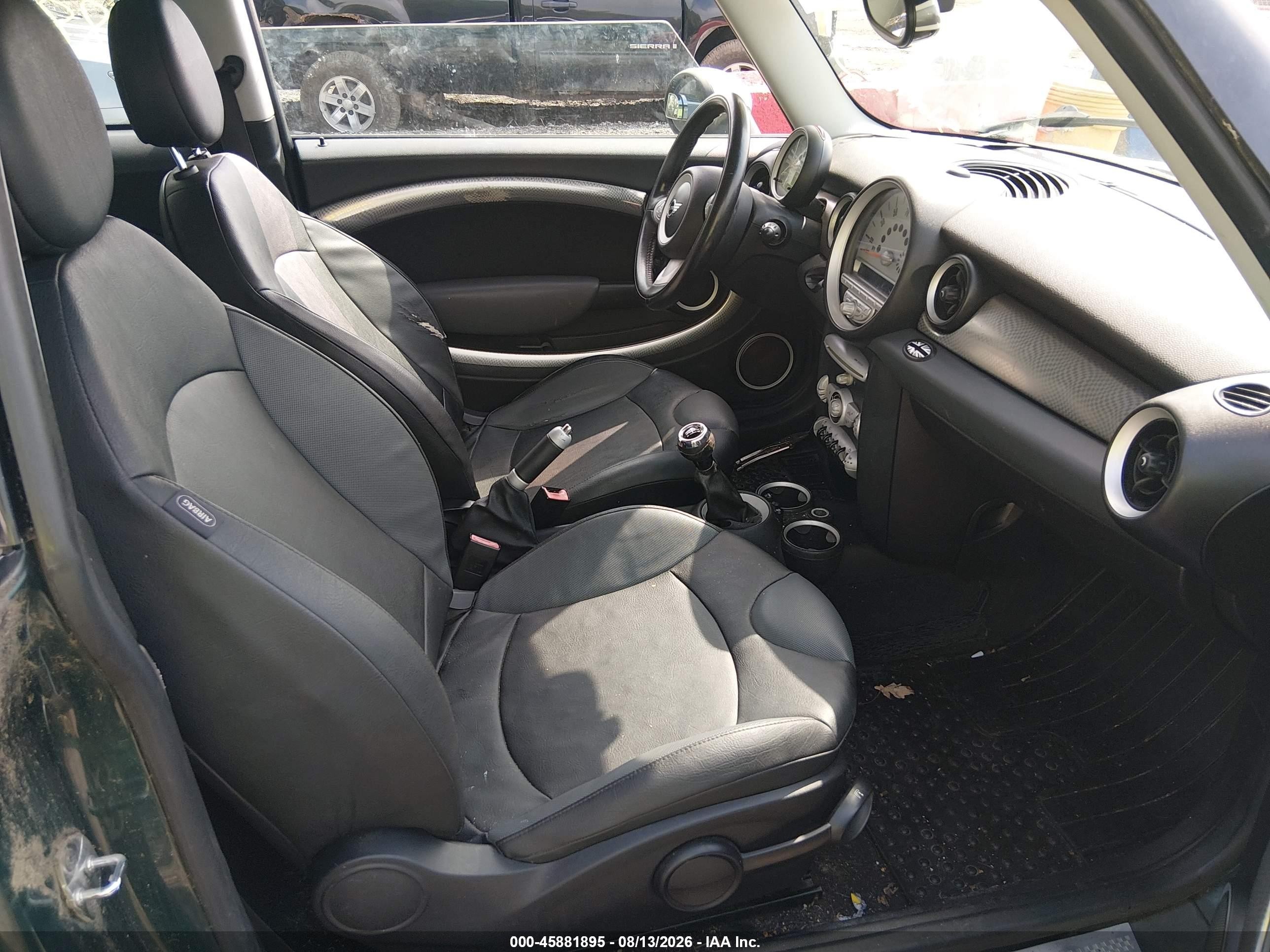 2008 Mini Cooper S   Green vin: WMWMF73568TT91730