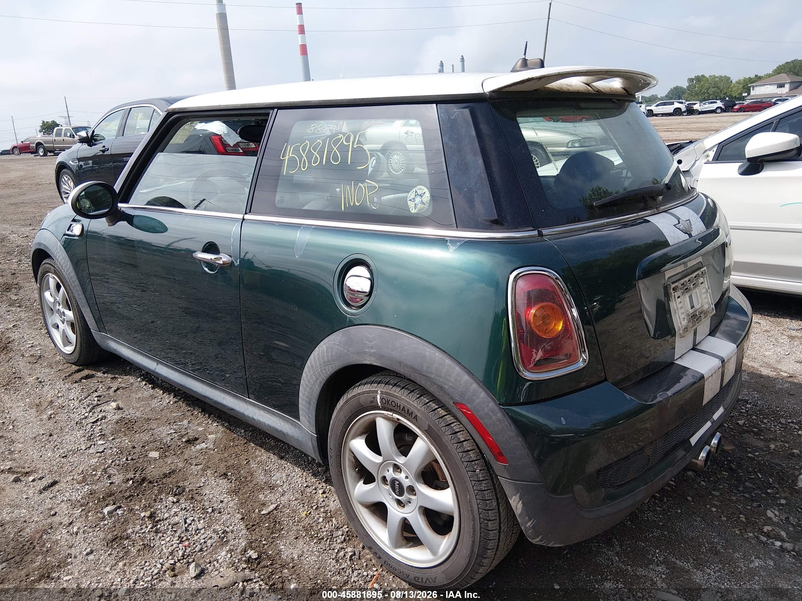 2008 Mini Cooper S   Green vin: WMWMF73568TT91730
