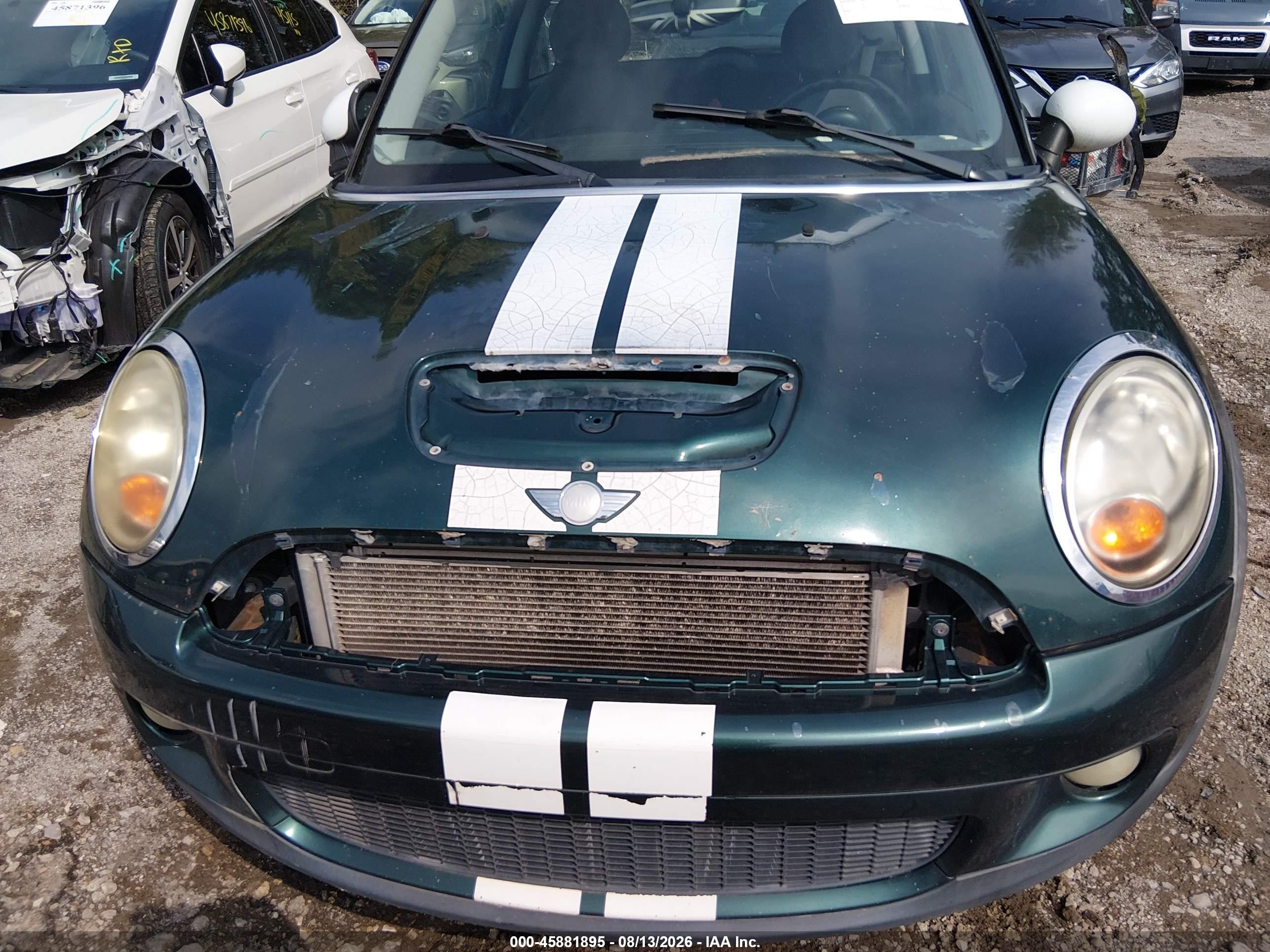 2008 Mini Cooper S   Green vin: WMWMF73568TT91730