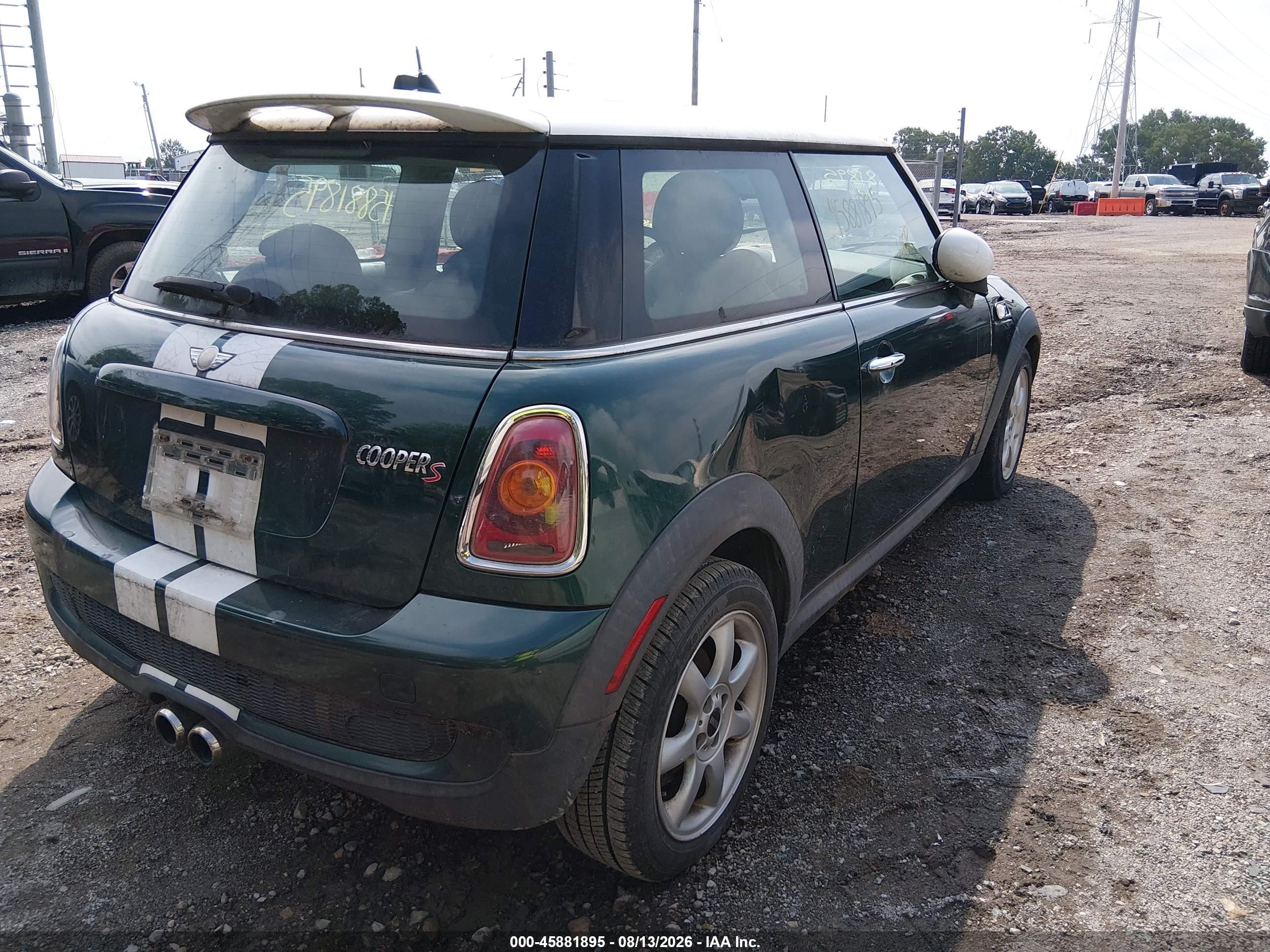 2008 Mini Cooper S   Green vin: WMWMF73568TT91730