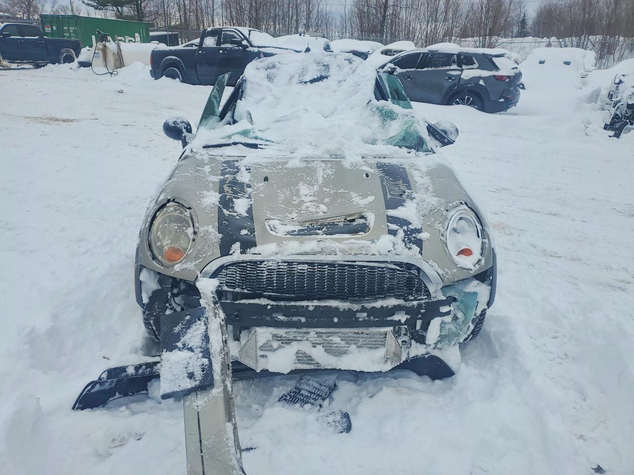 2007 Mini Cooper S Бежевый vin: WMWMF73577TL84297
