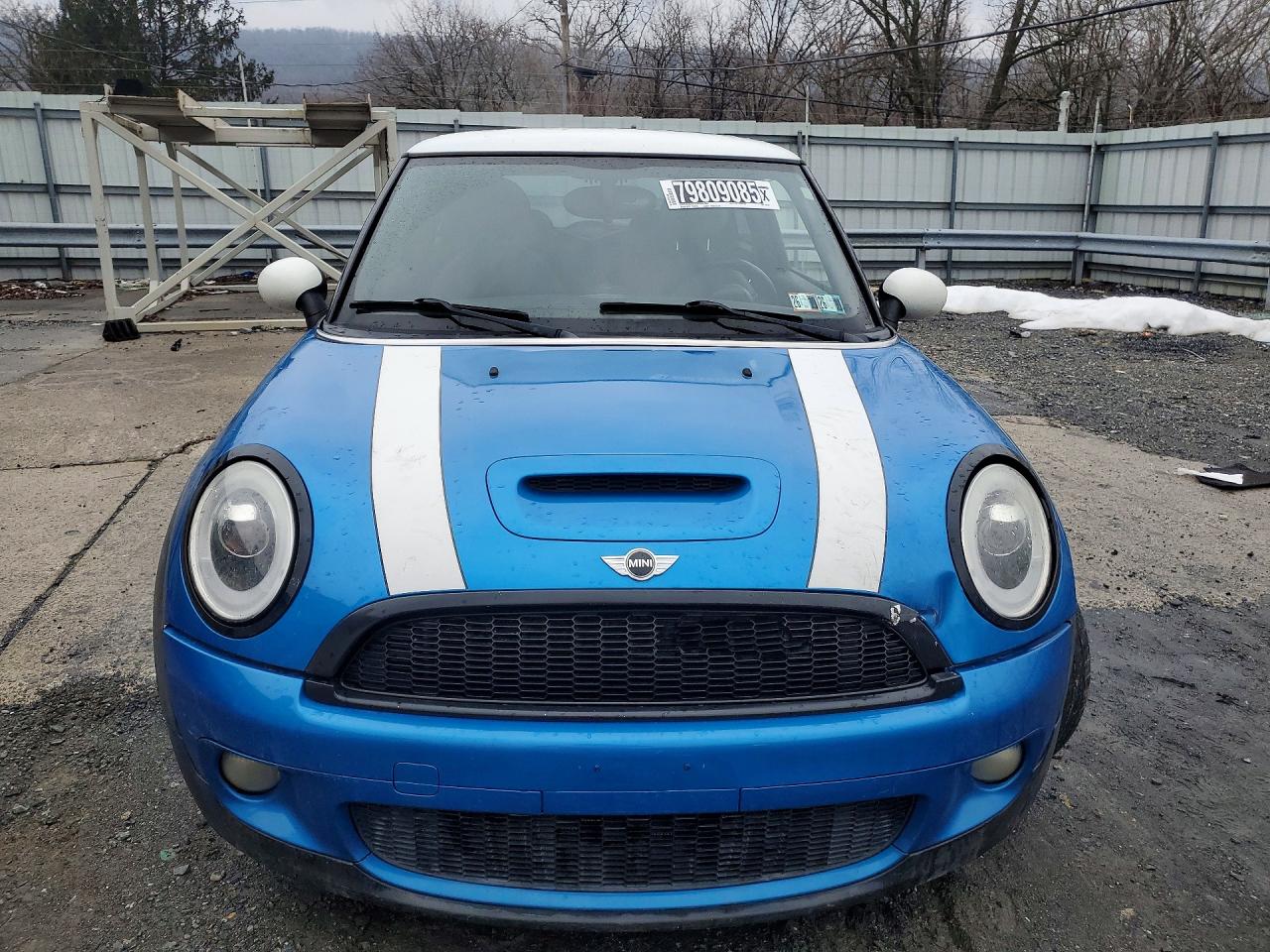 2008 Mini Cooper S Синий vin: WMWMF73598TT87512
