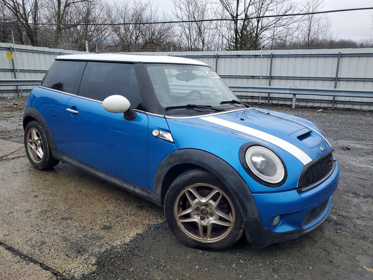 2008 Mini Cooper S Синий vin: WMWMF73598TT87512