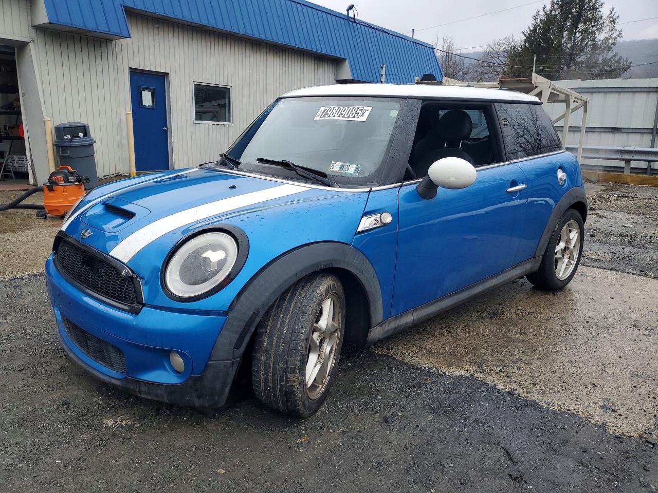 2008 Mini Cooper S Синий vin: WMWMF73598TT87512