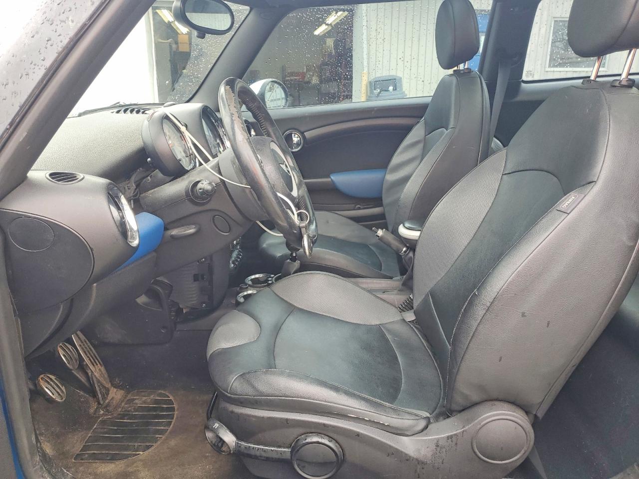 2008 Mini Cooper S Синий vin: WMWMF73598TT87512