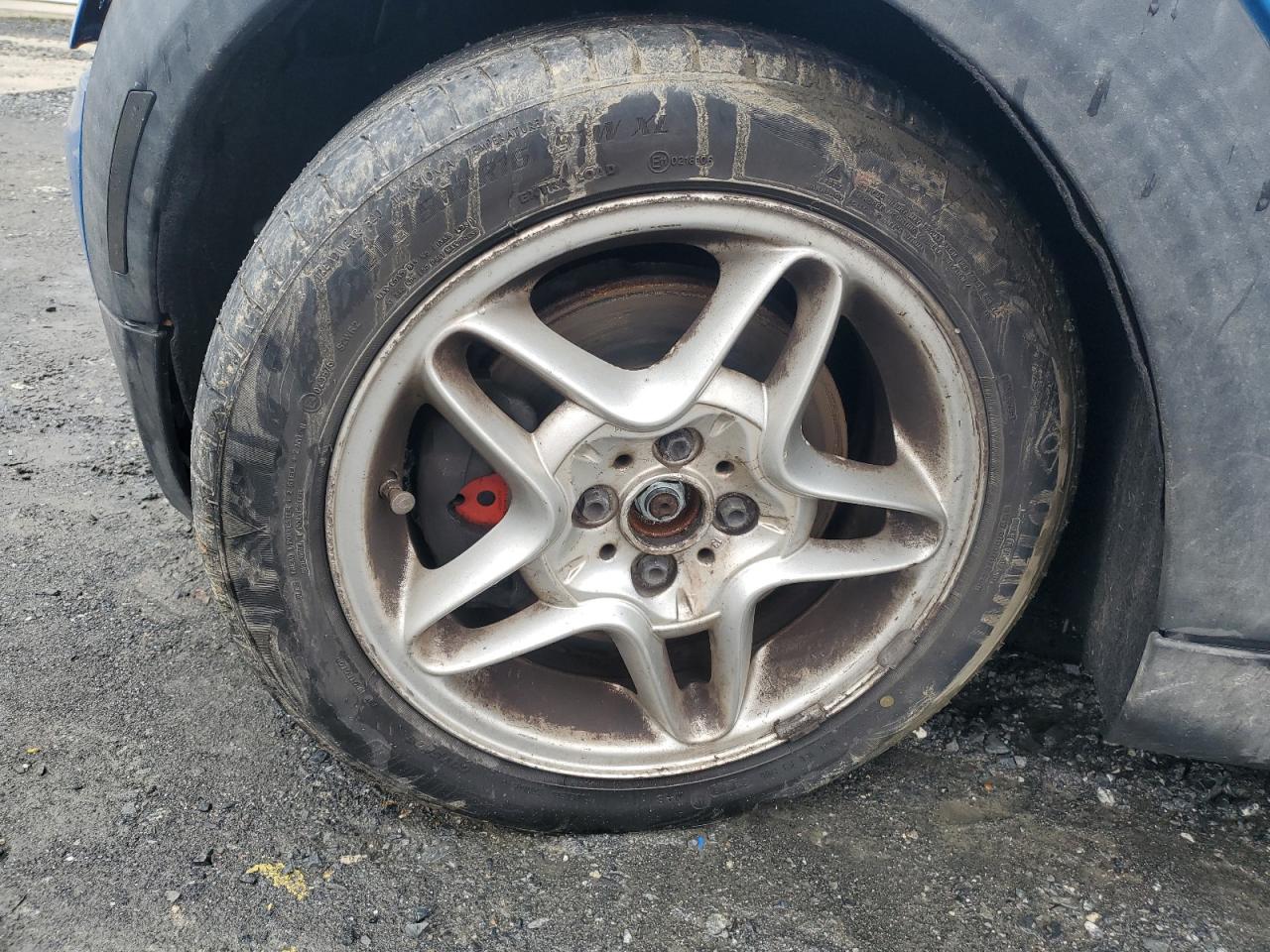 2008 Mini Cooper S Синий vin: WMWMF73598TT87512 Damage: Left Front Wheel, Curb Rash, > 12 Inches