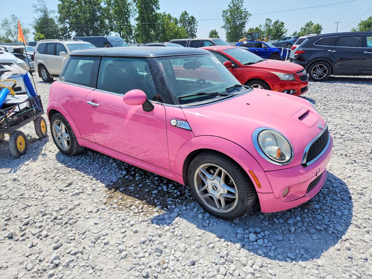 2008 Mini Cooper S Pink vin: WMWMF73598TV37537