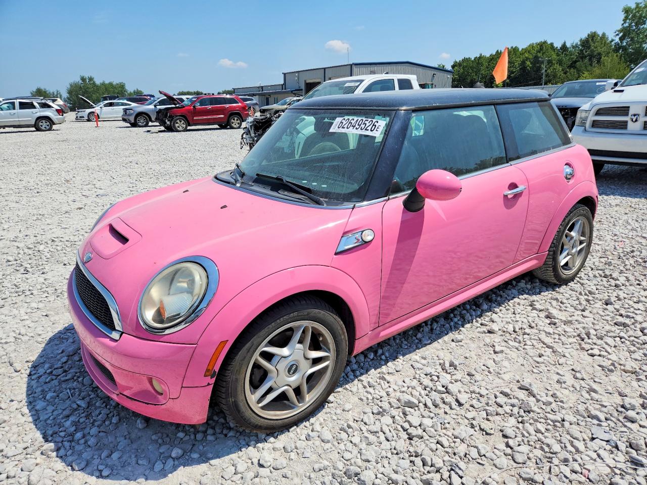 2008 Mini Cooper S Pink vin: WMWMF73598TV37537