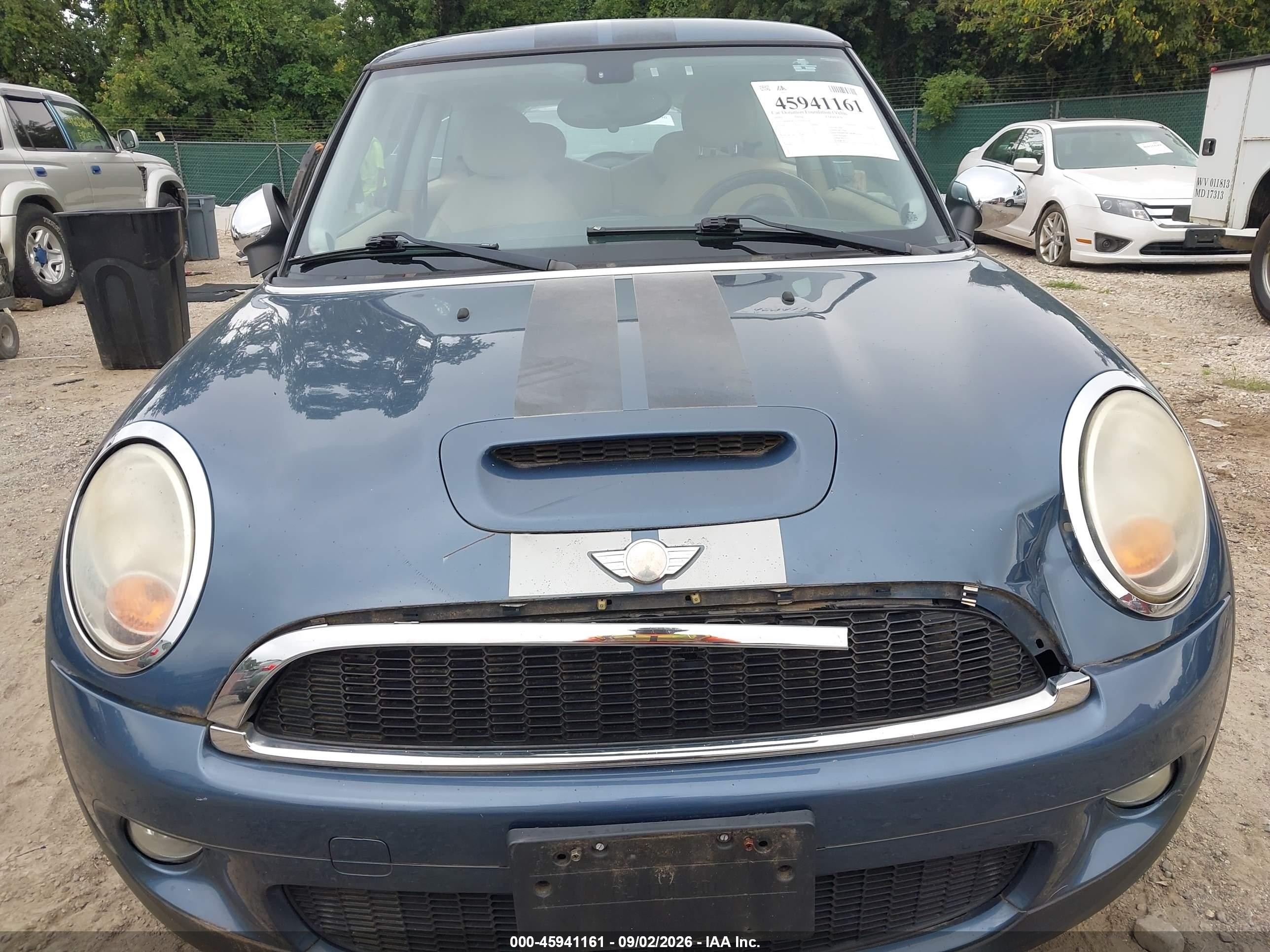 2010 Mini Cooper S   Blue vin: WMWMF7C56ATX43873