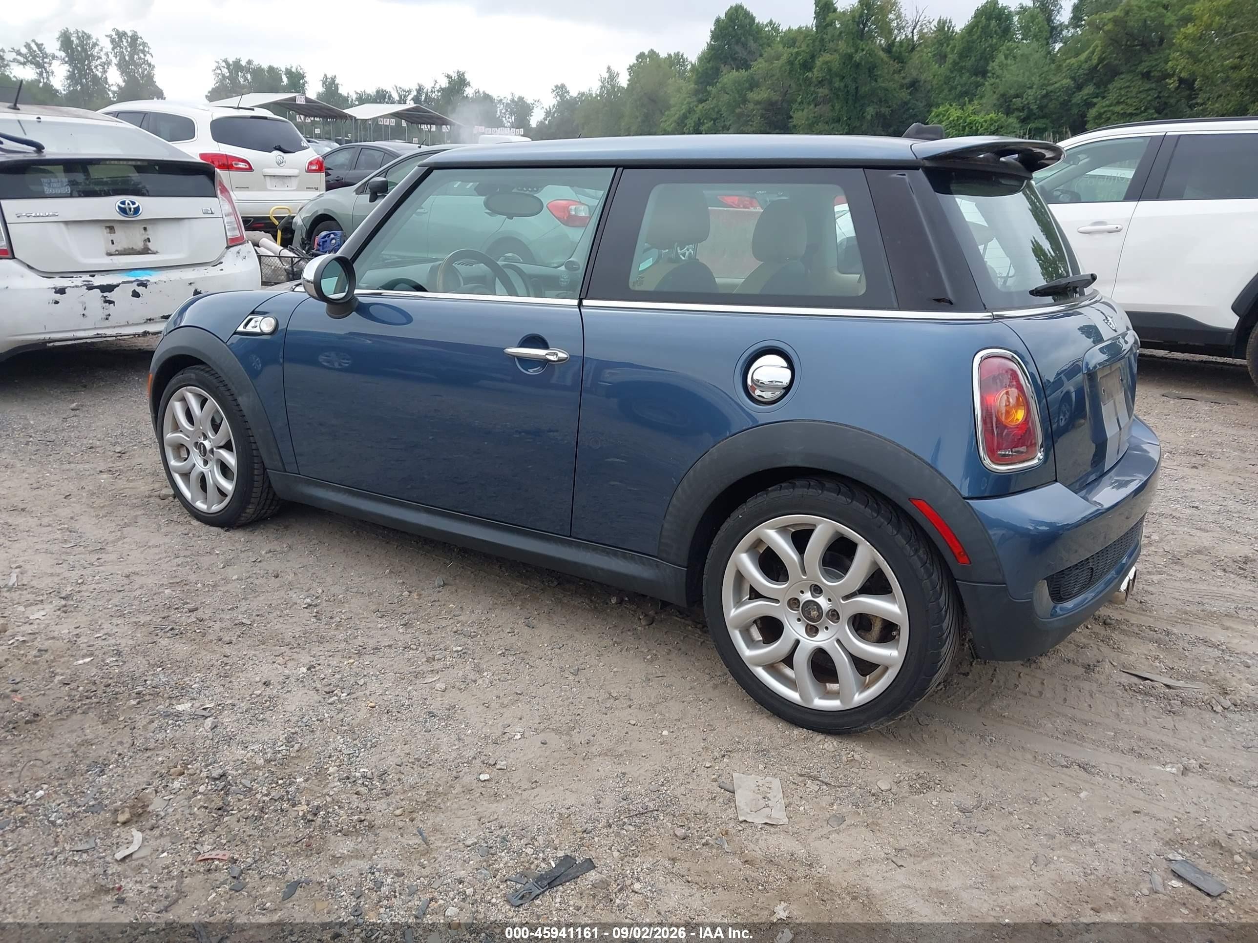 2010 Mini Cooper S   Blue vin: WMWMF7C56ATX43873