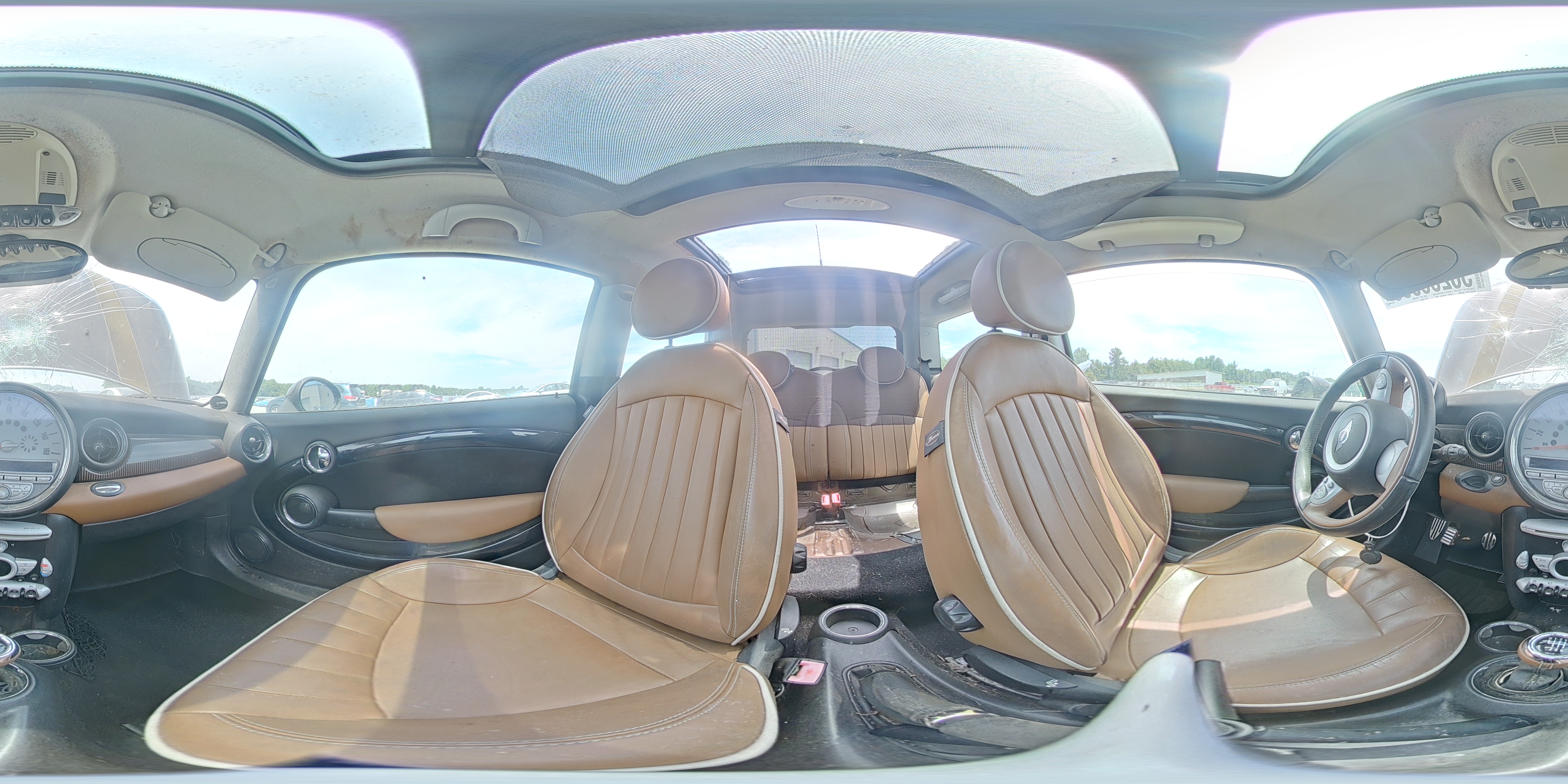 2010 Mini Cooper S Brown vin: WMWMF7C56ATX46028