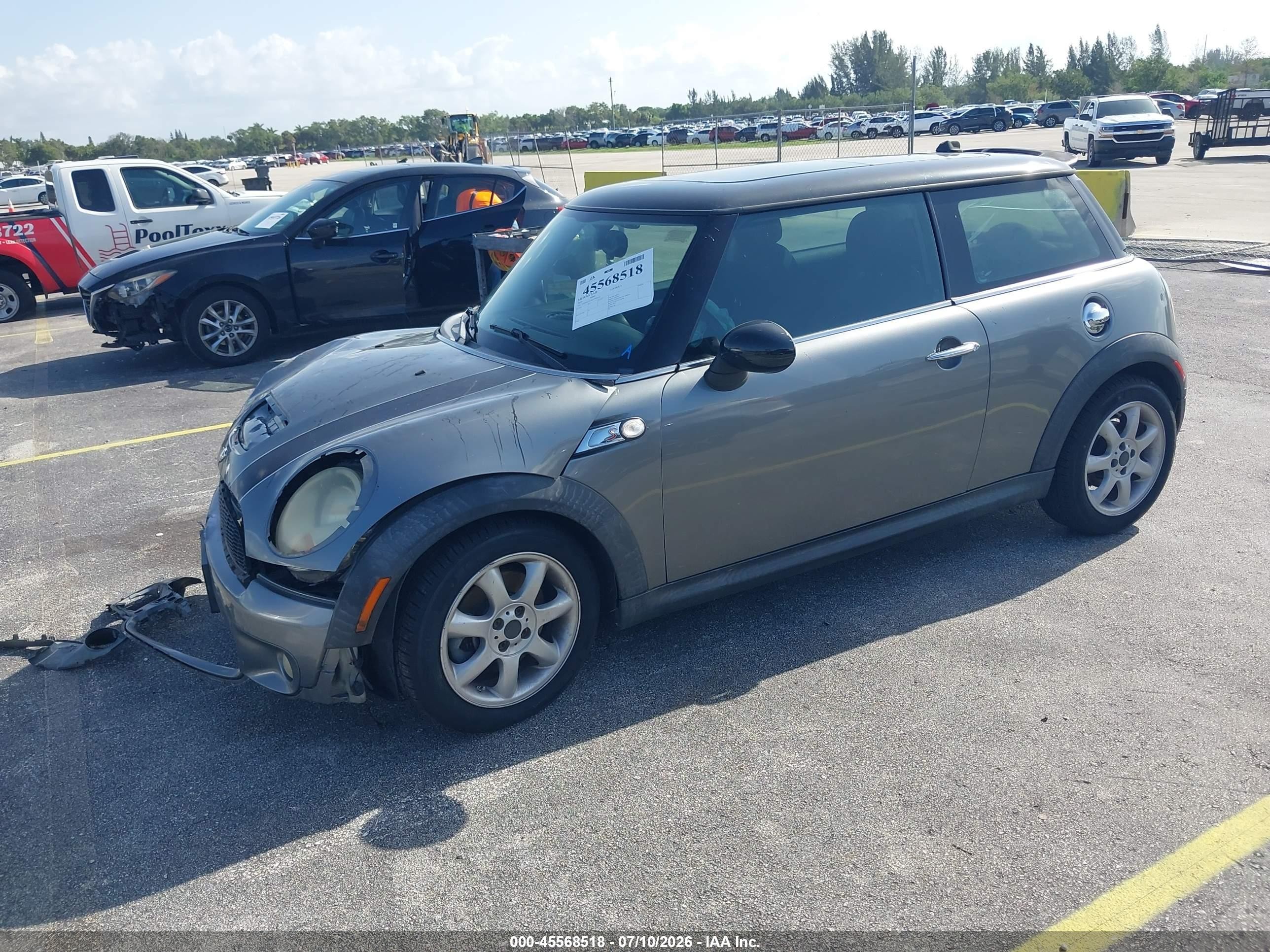 2010 Mini Cooper S   Gray vin: WMWMF7C58ATW89394