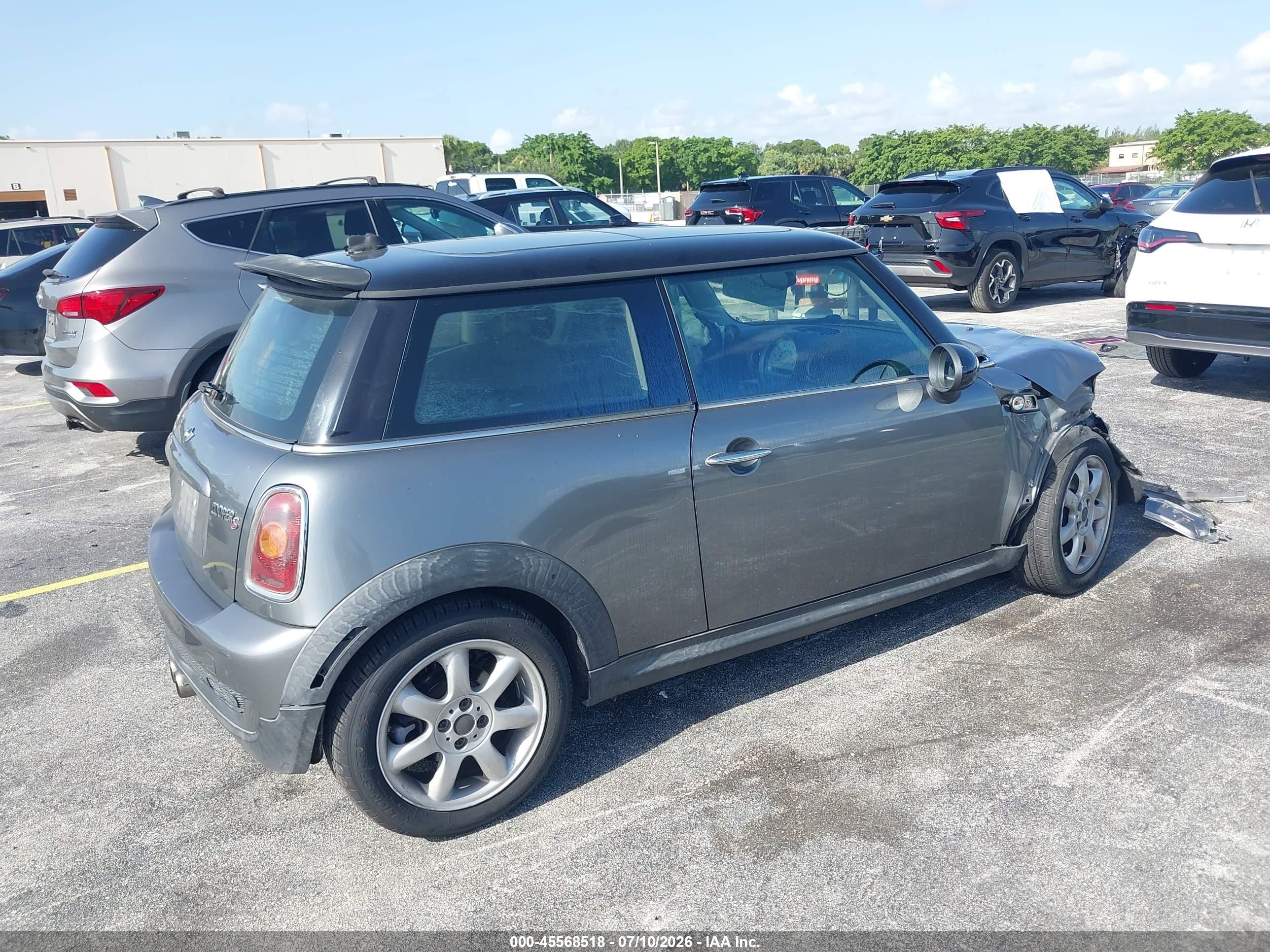2010 Mini Cooper S   Gray vin: WMWMF7C58ATW89394