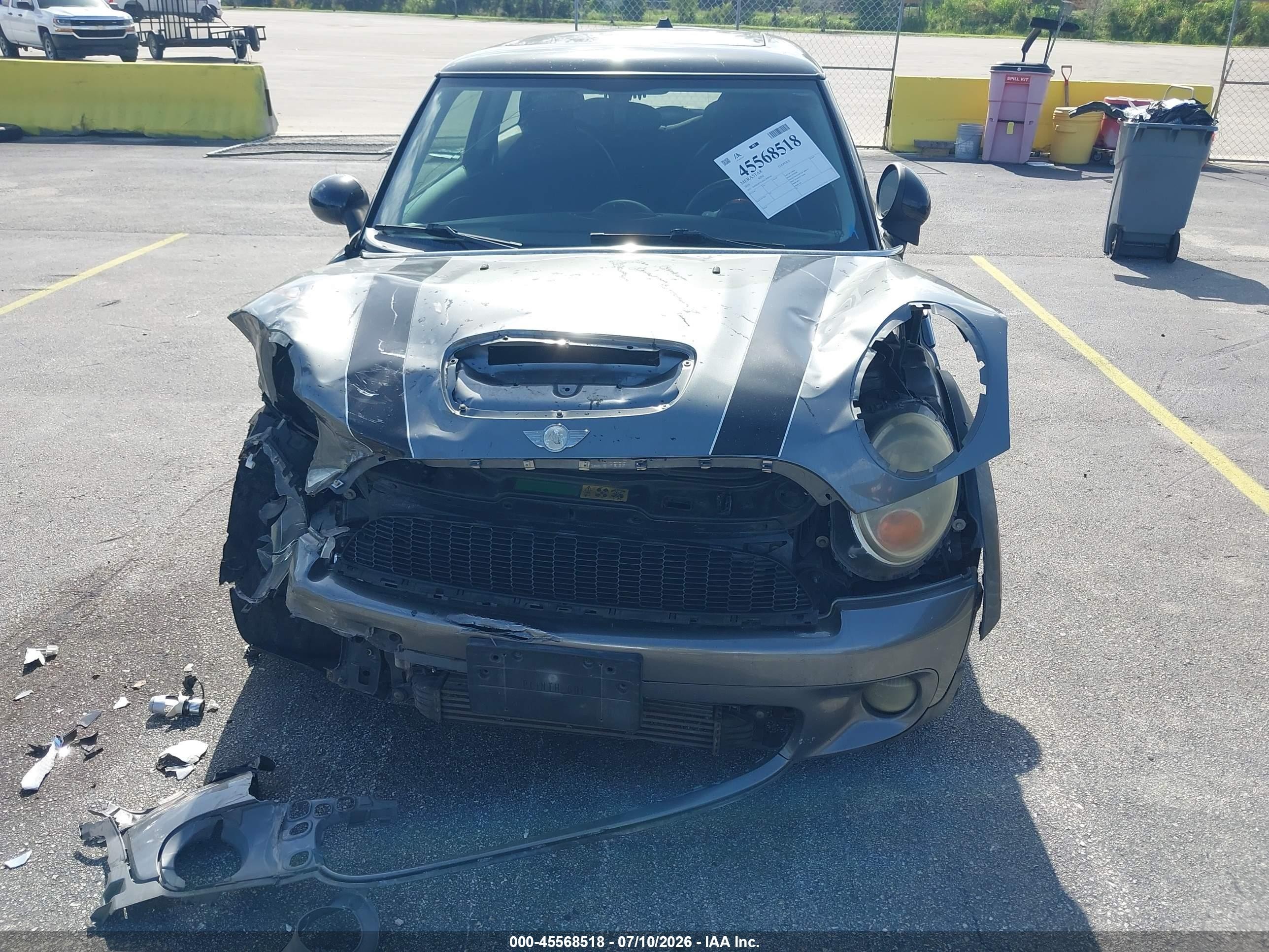 2010 Mini Cooper S   Gray vin: WMWMF7C58ATW89394