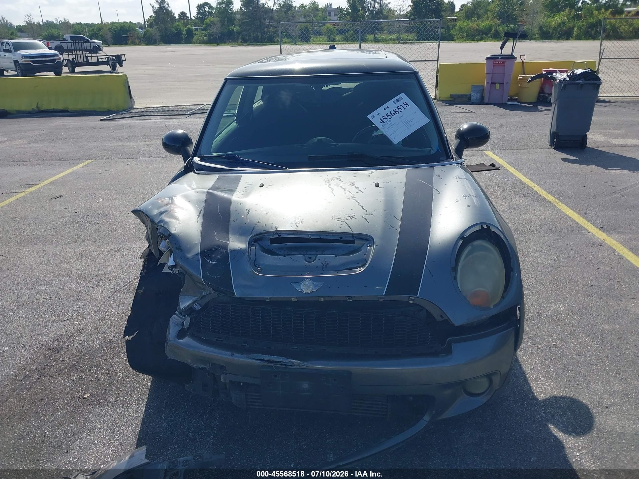 2010 Mini Cooper S   Gray vin: WMWMF7C58ATW89394