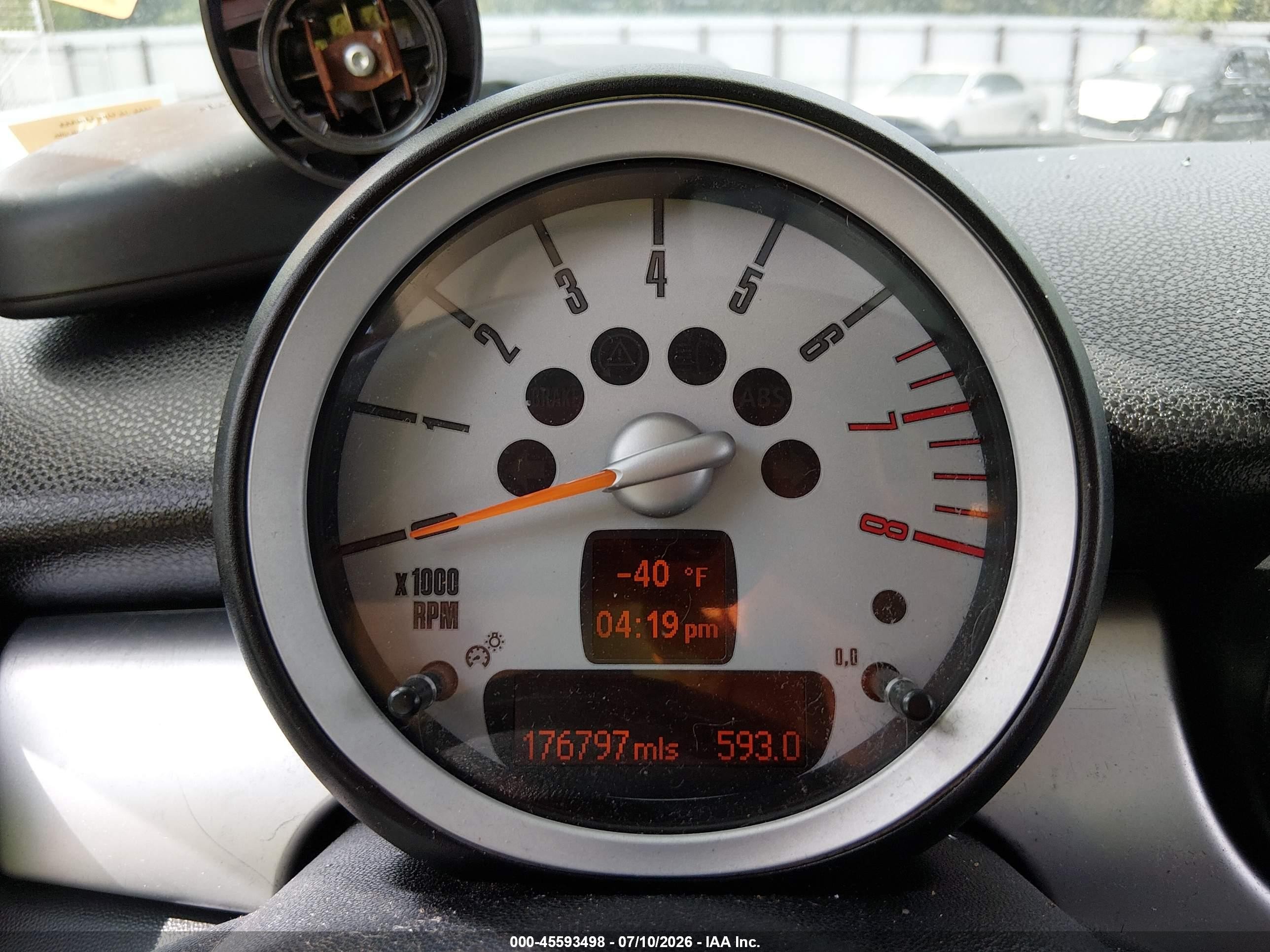 2010 Mini Cooper S   Blue vin: WMWMF7C58ATX41638