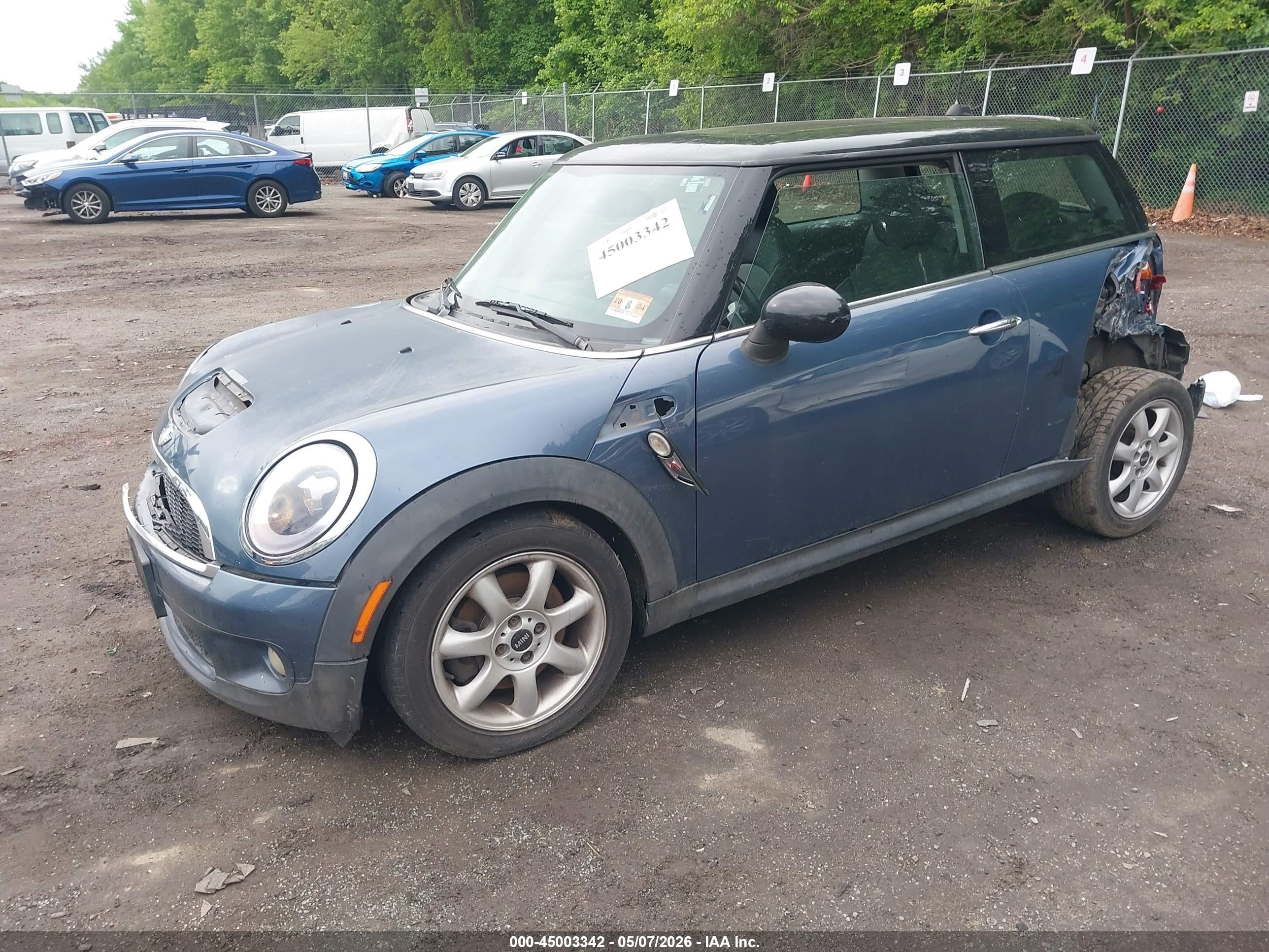 2010 Mini Cooper S   Blue vin: WMWMF7C59ATW89601