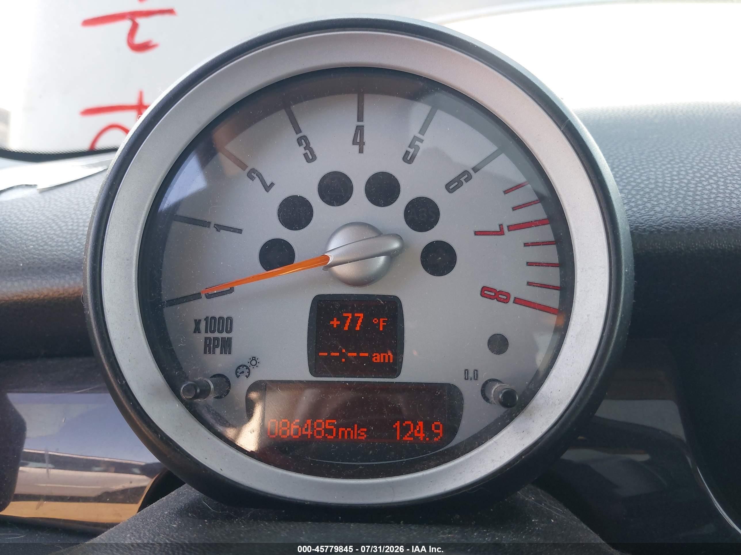 2010 Mini Cooper S   Серый vin: WMWMF7C59ATZ72662