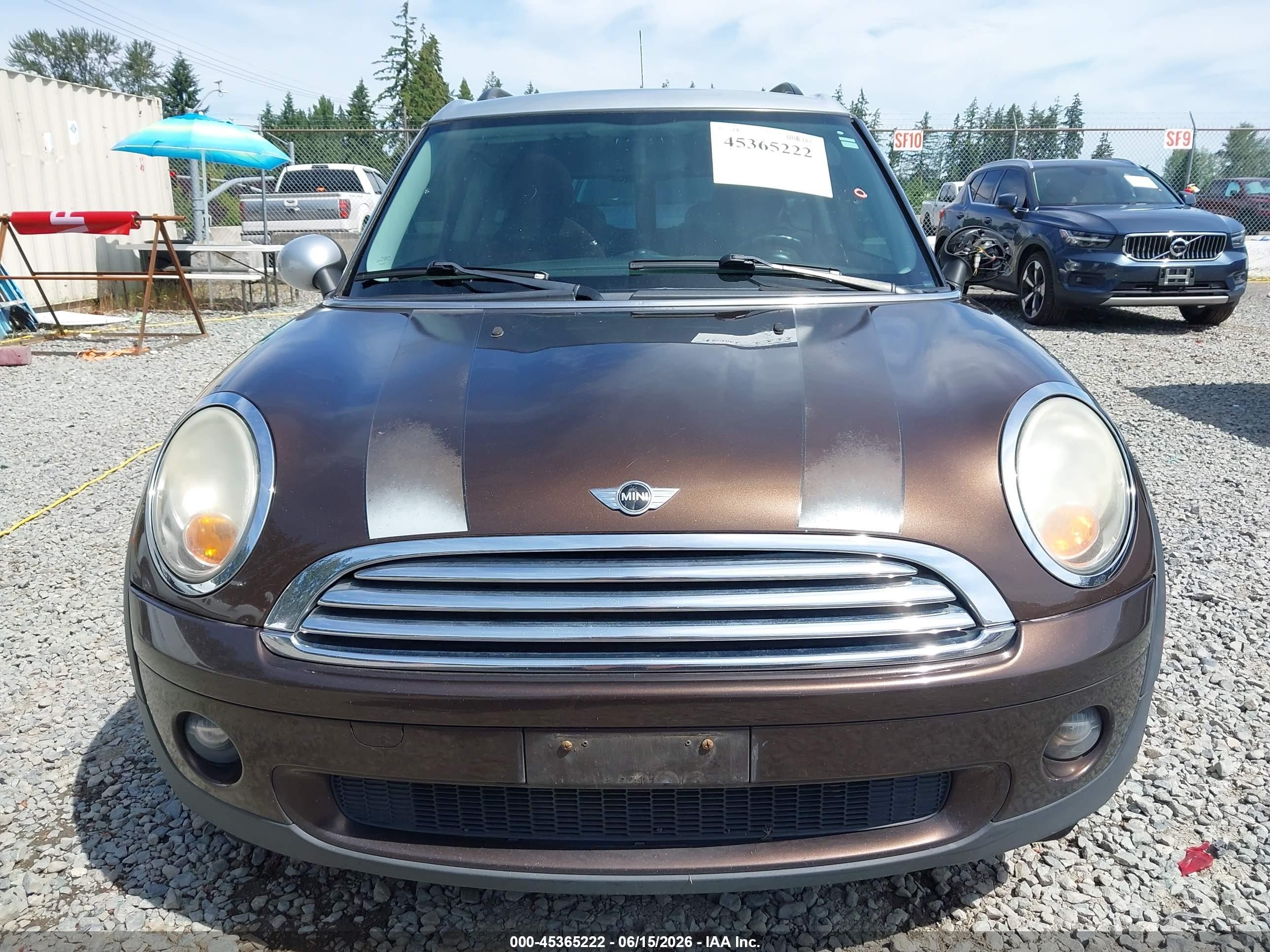 2009 Mini Cooper Clubman   Brown vin: WMWML33549TP98142