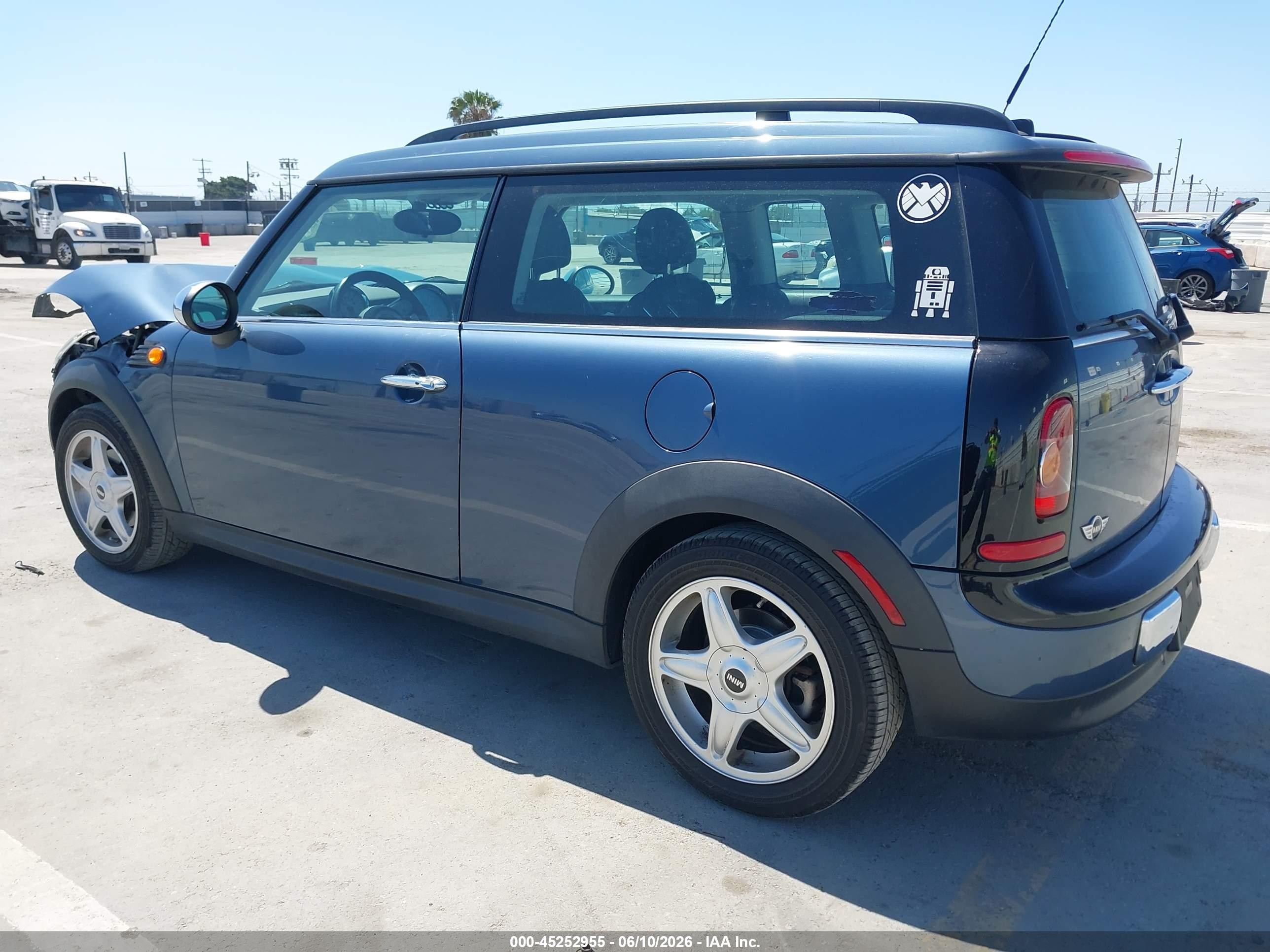 2010 Mini Cooper Clubman   Blue vin: WMWML3C52ATX51535