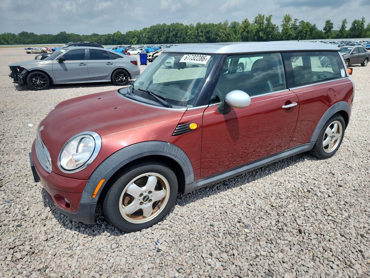 2010 Mini Cooper Clubman Burgundy vin: WMWML3C5XATX36880