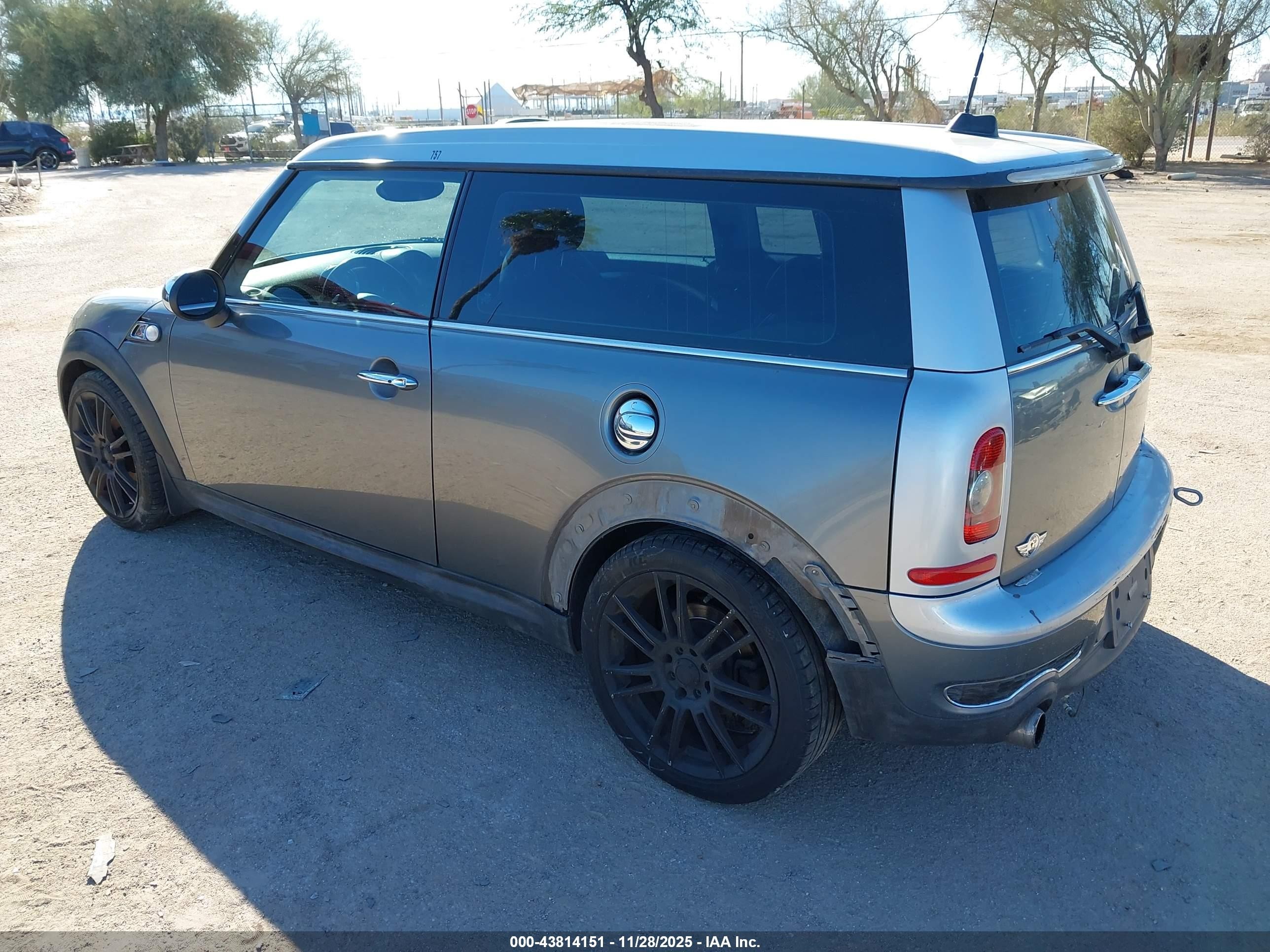 2008 Mini Cooper S Clubman   Gray vin: WMWMM33518TP87059