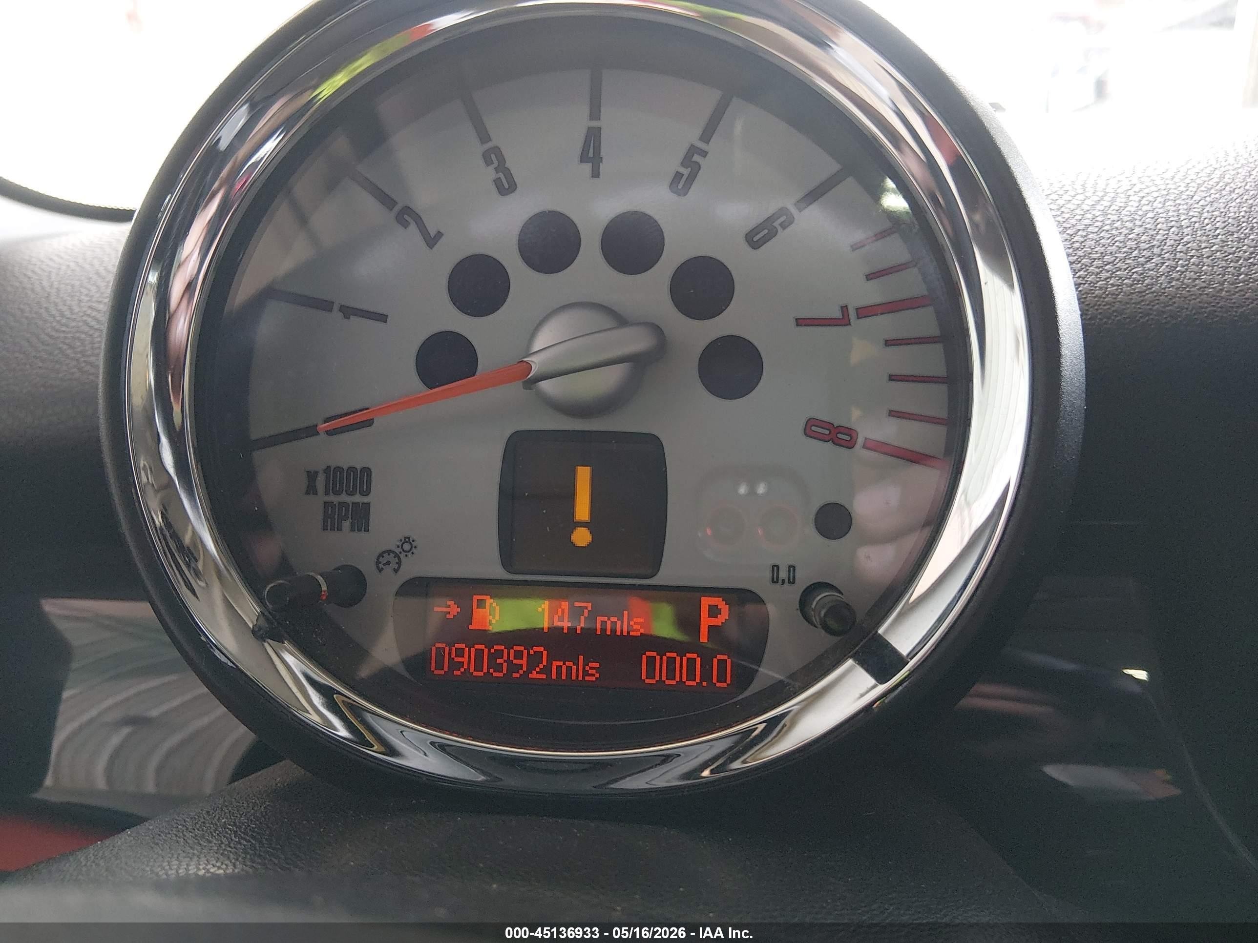 2009 Mini Cooper S Clubman   Red vin: WMWMM33519TP92523