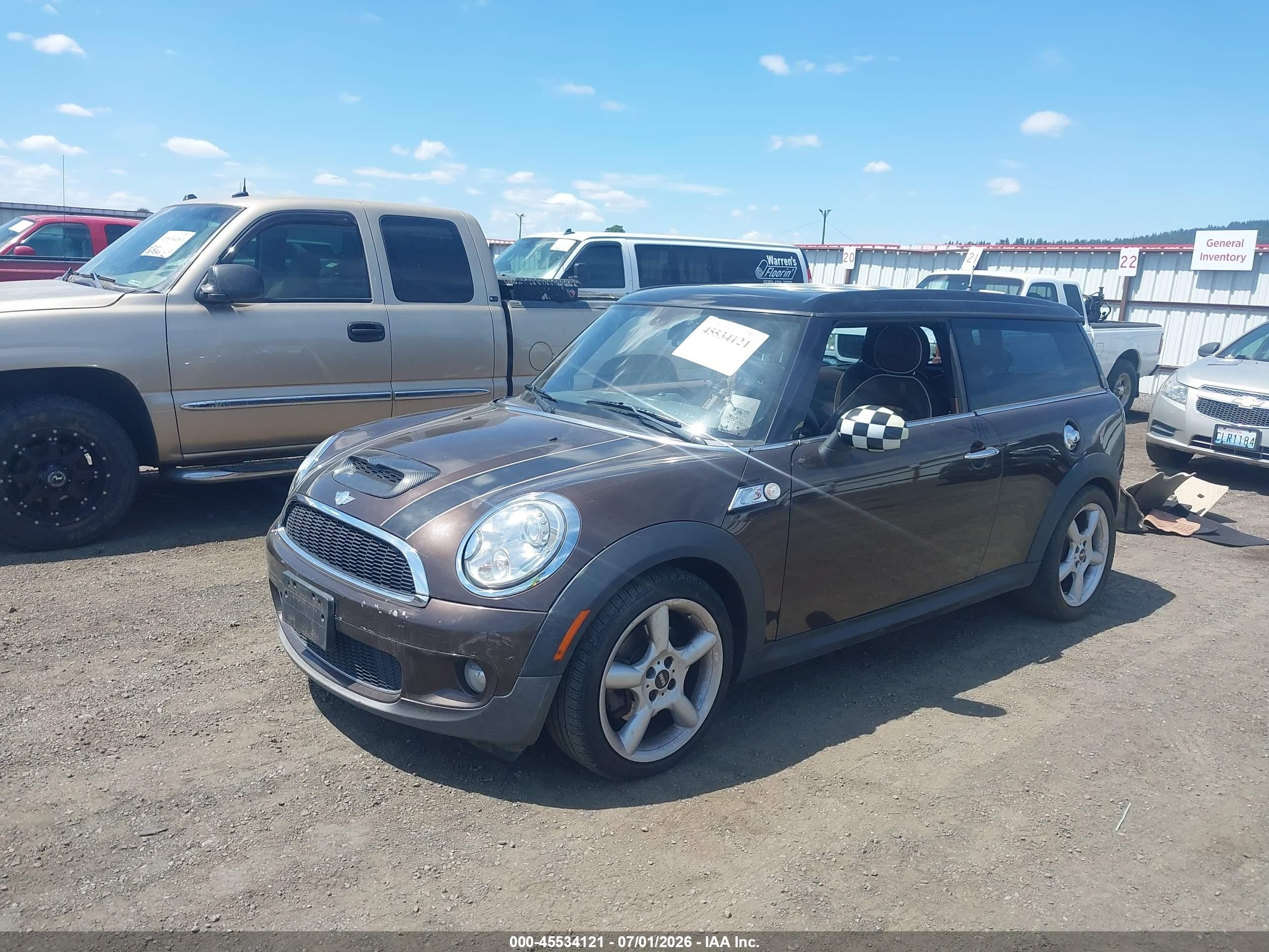 2008 Mini Cooper S Clubman   Brown vin: WMWMM33528TP88253