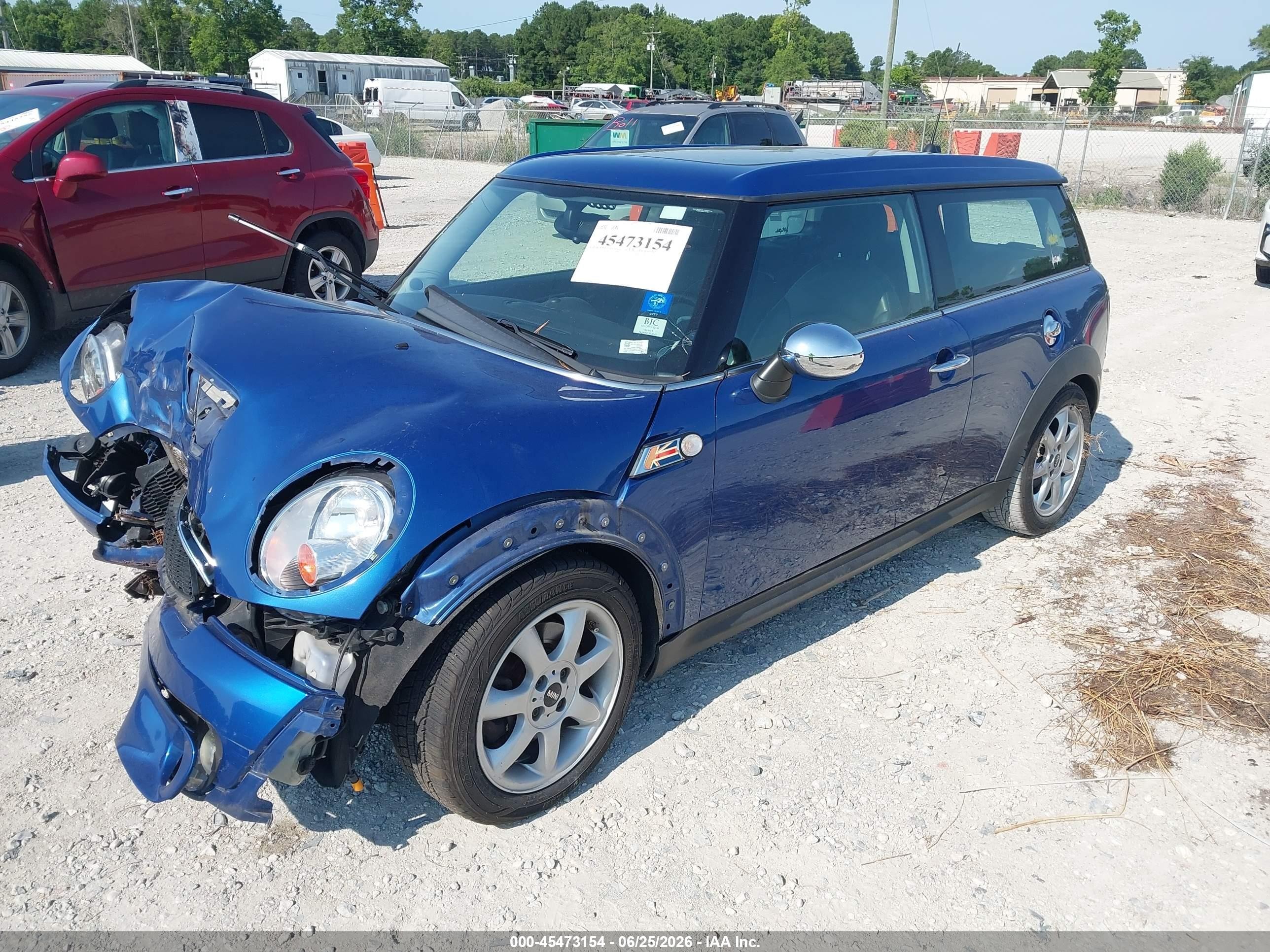 2008 Mini Cooper S Clubman   Blue vin: WMWMM33538TP72028