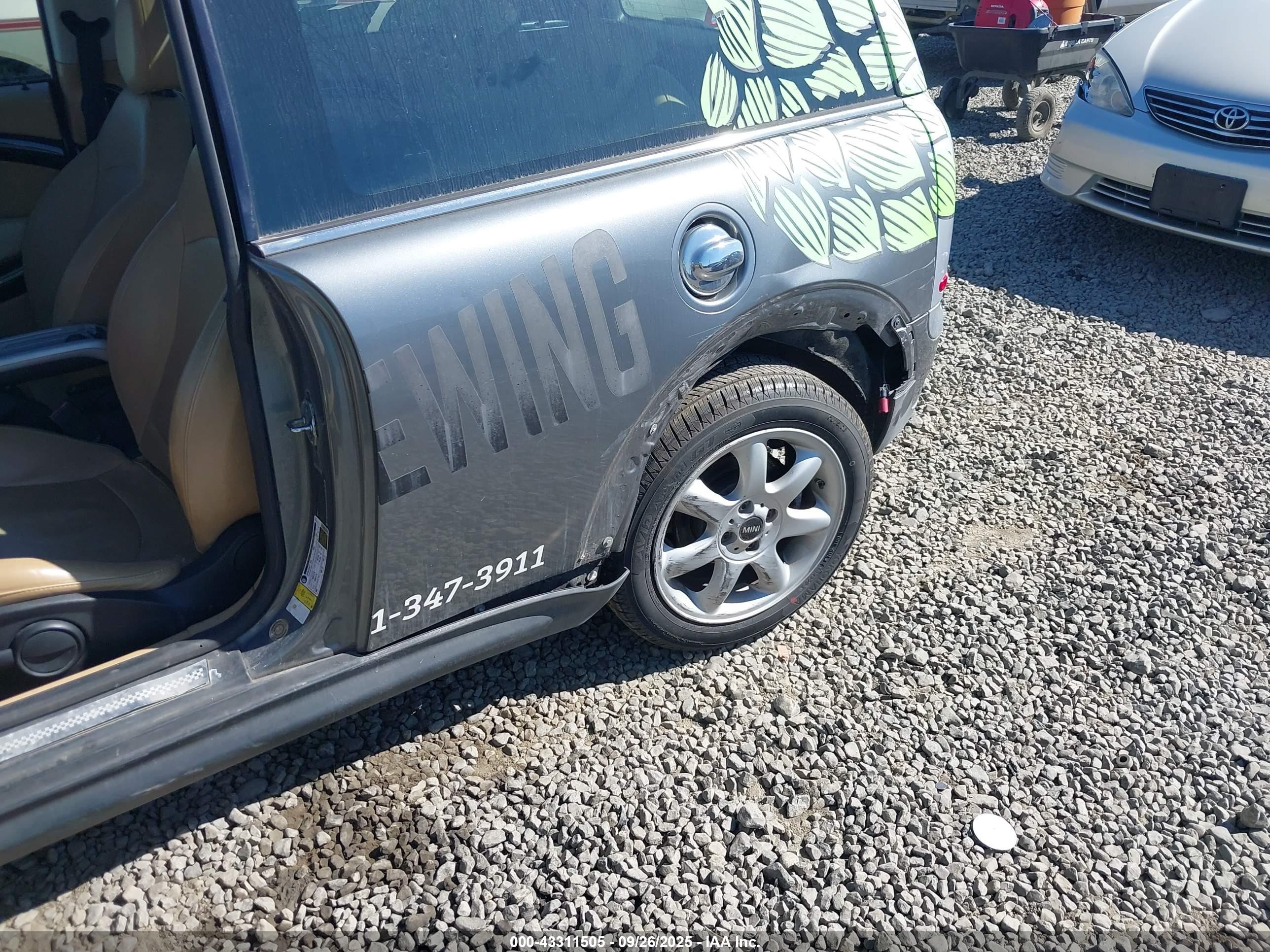 2008 Mini Cooper S Clubman   Gray vin: WMWMM33578TP88037