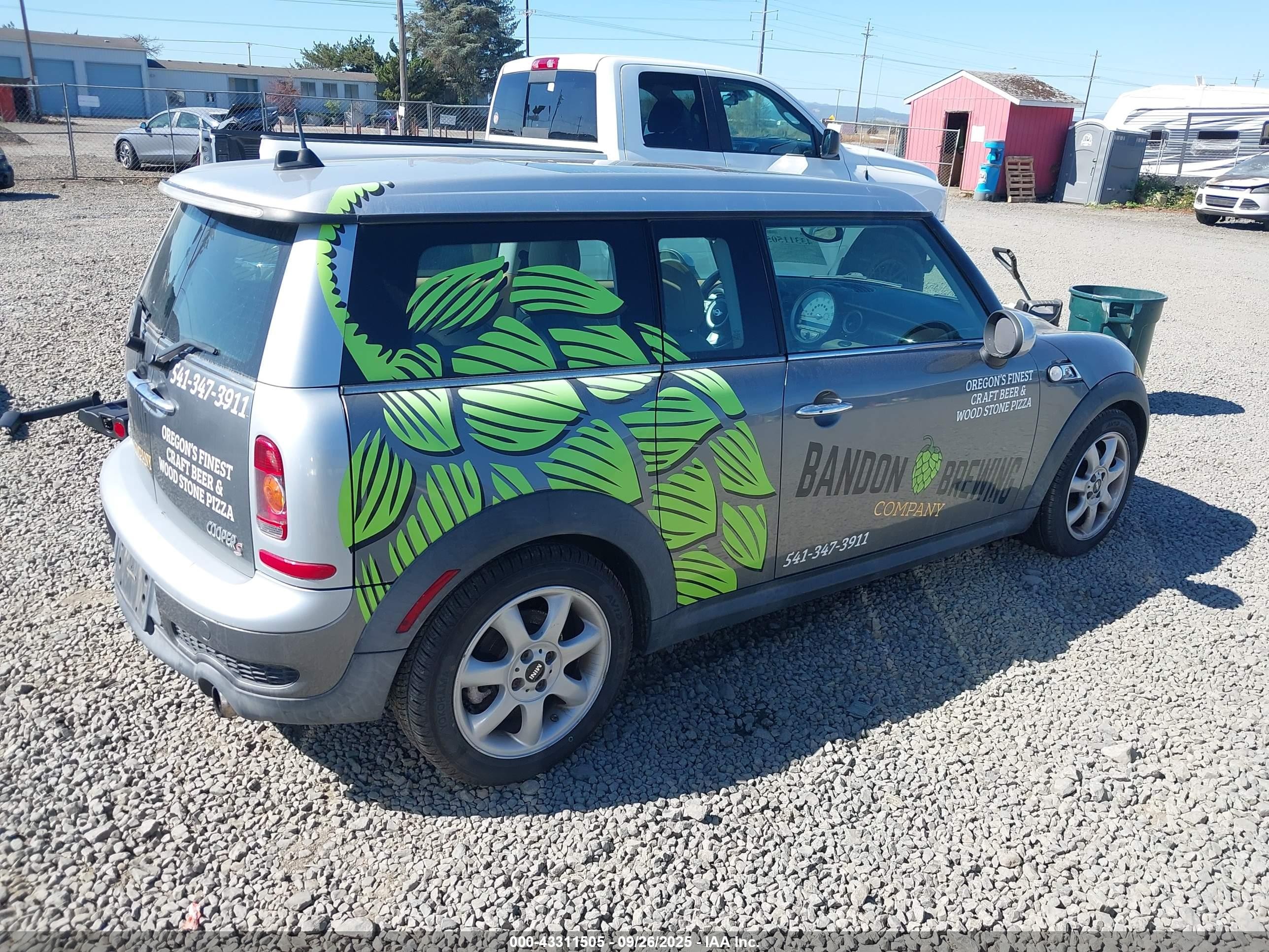 2008 Mini Cooper S Clubman   Gray vin: WMWMM33578TP88037