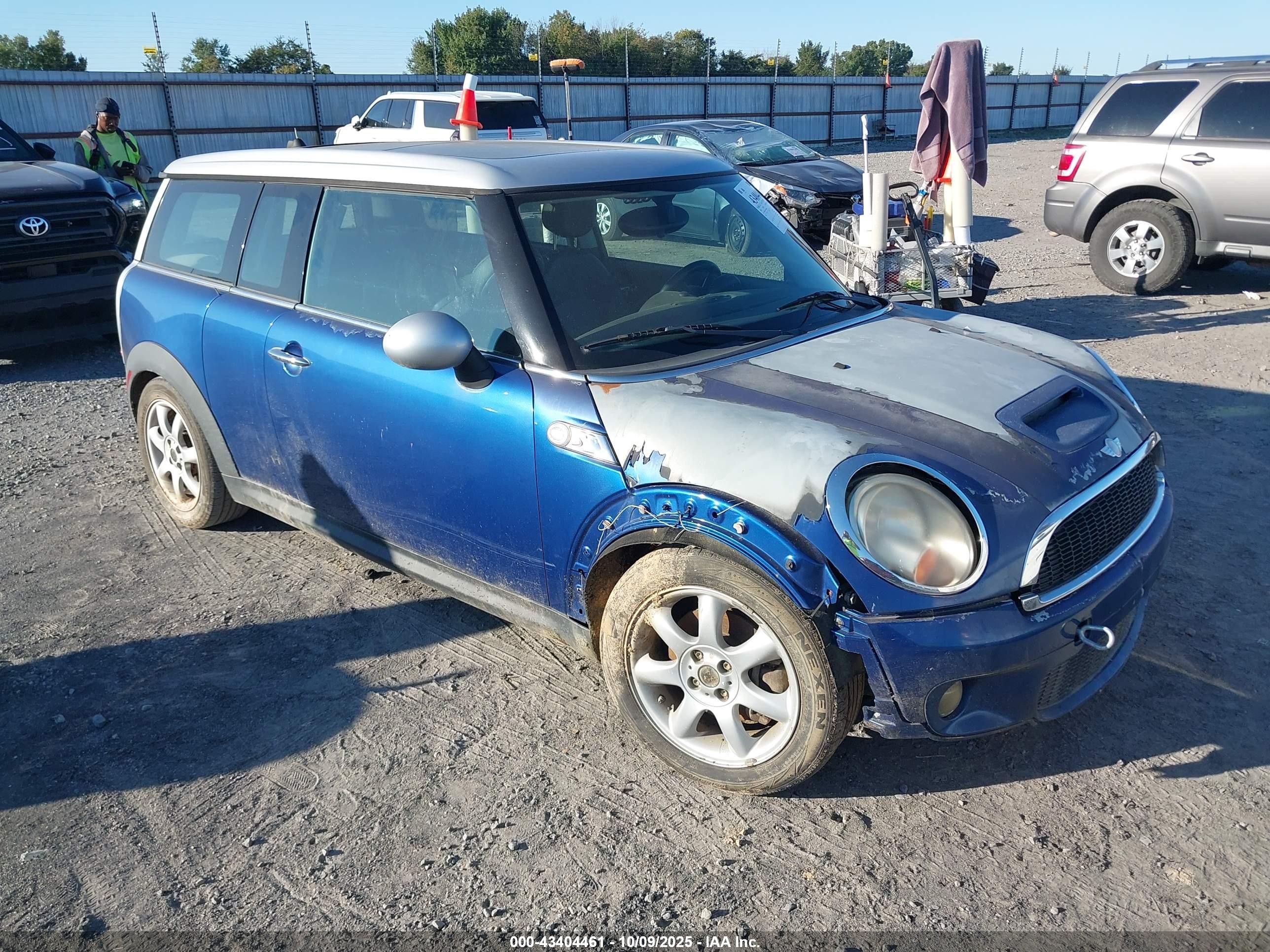 2008 Mini Cooper S Clubman   Синий vin: WMWMM33578TP88880