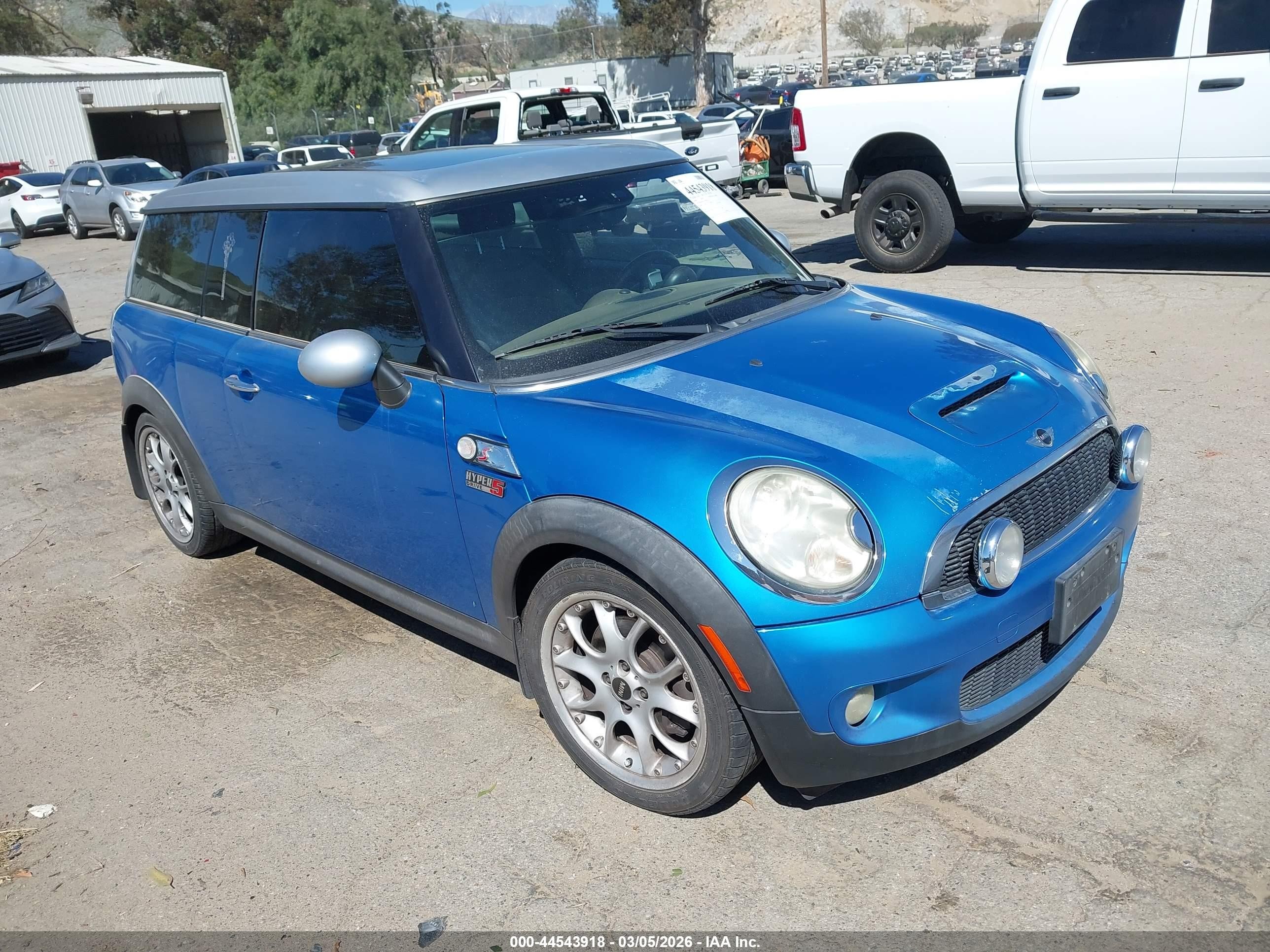 2008 Mini Cooper S Clubman   Blue vin: WMWMM33578TP89558