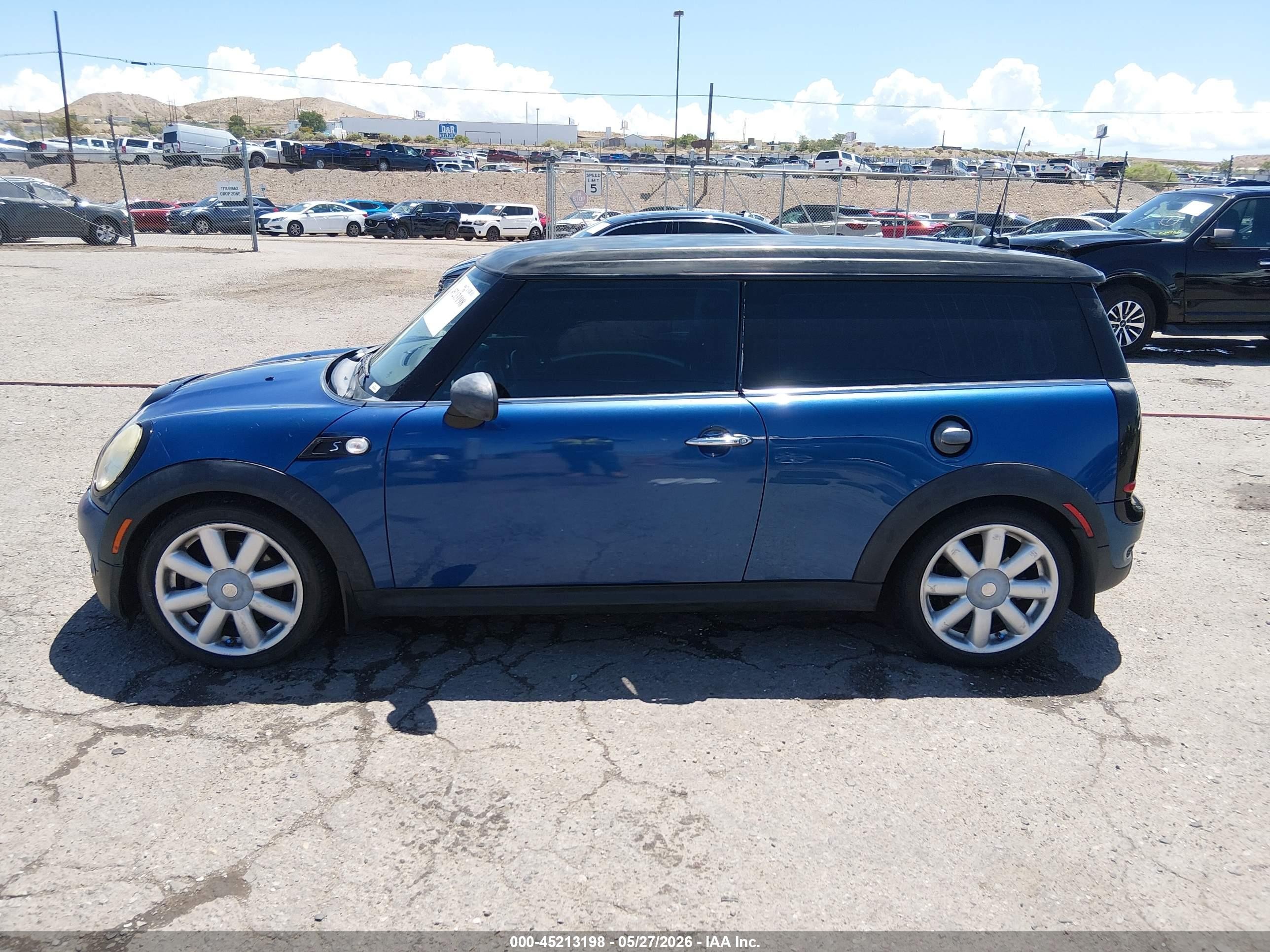 2008 Mini Cooper S Clubman   Синий vin: WMWMM33588TP70887