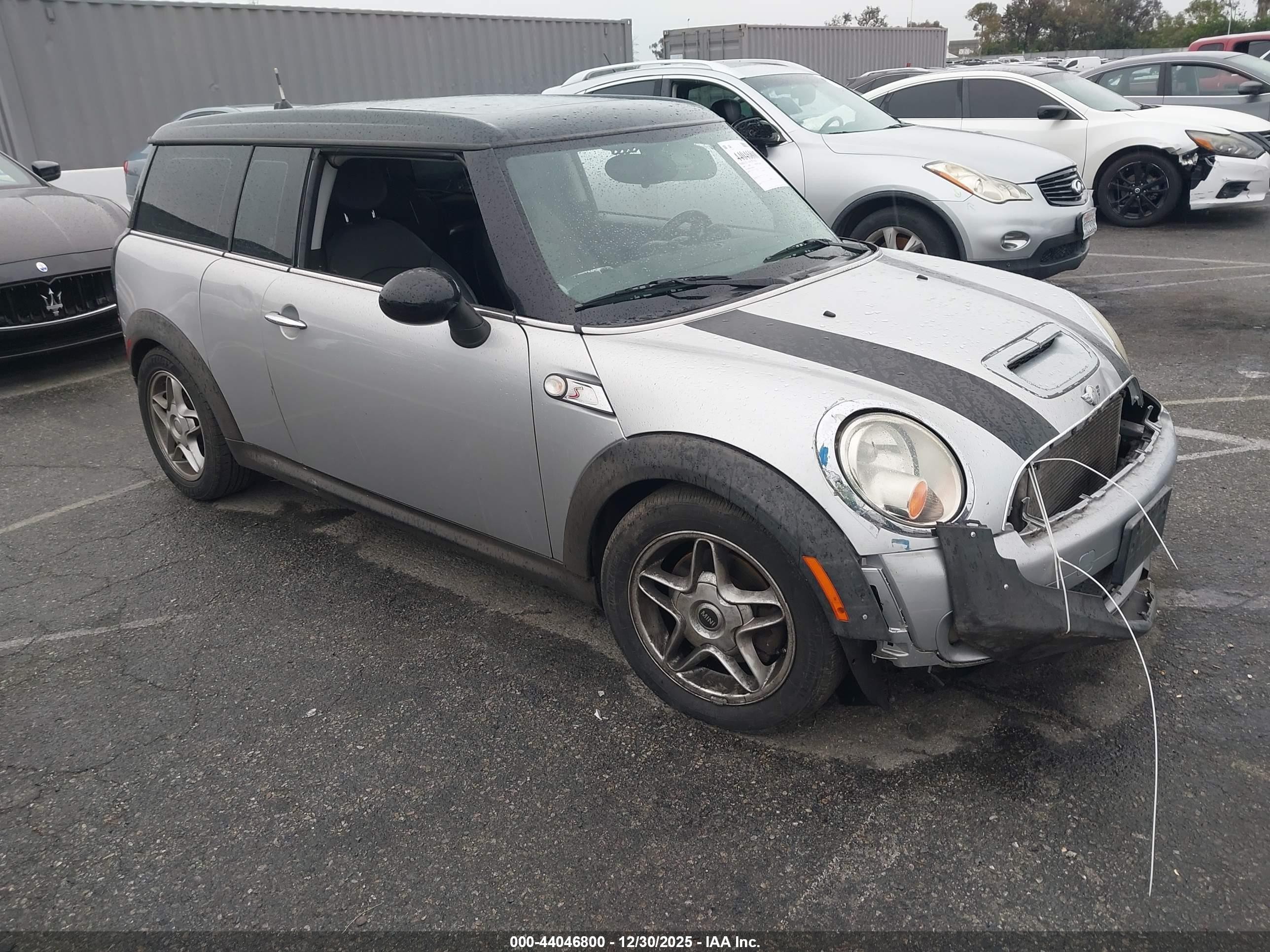 2008 Mini Cooper S Clubman   Gray vin: WMWMM33588TP87396