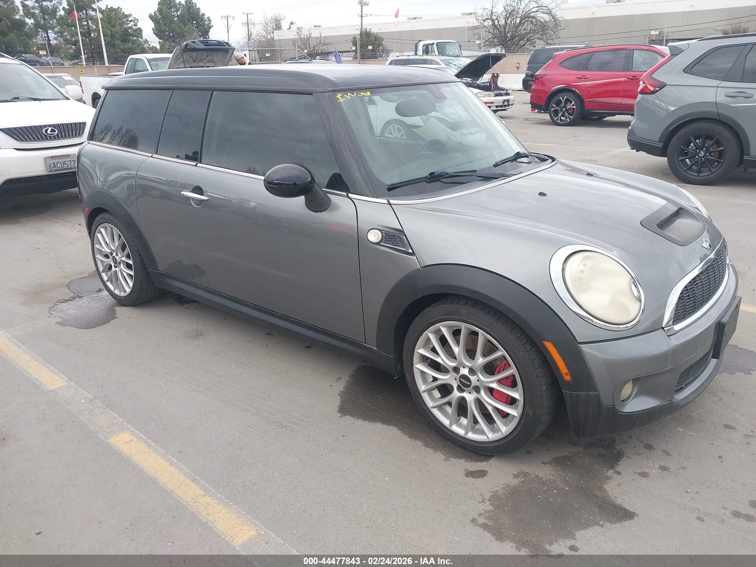 2008 Mini Cooper S Clubman   Gray vin: WMWMM33598TP89013