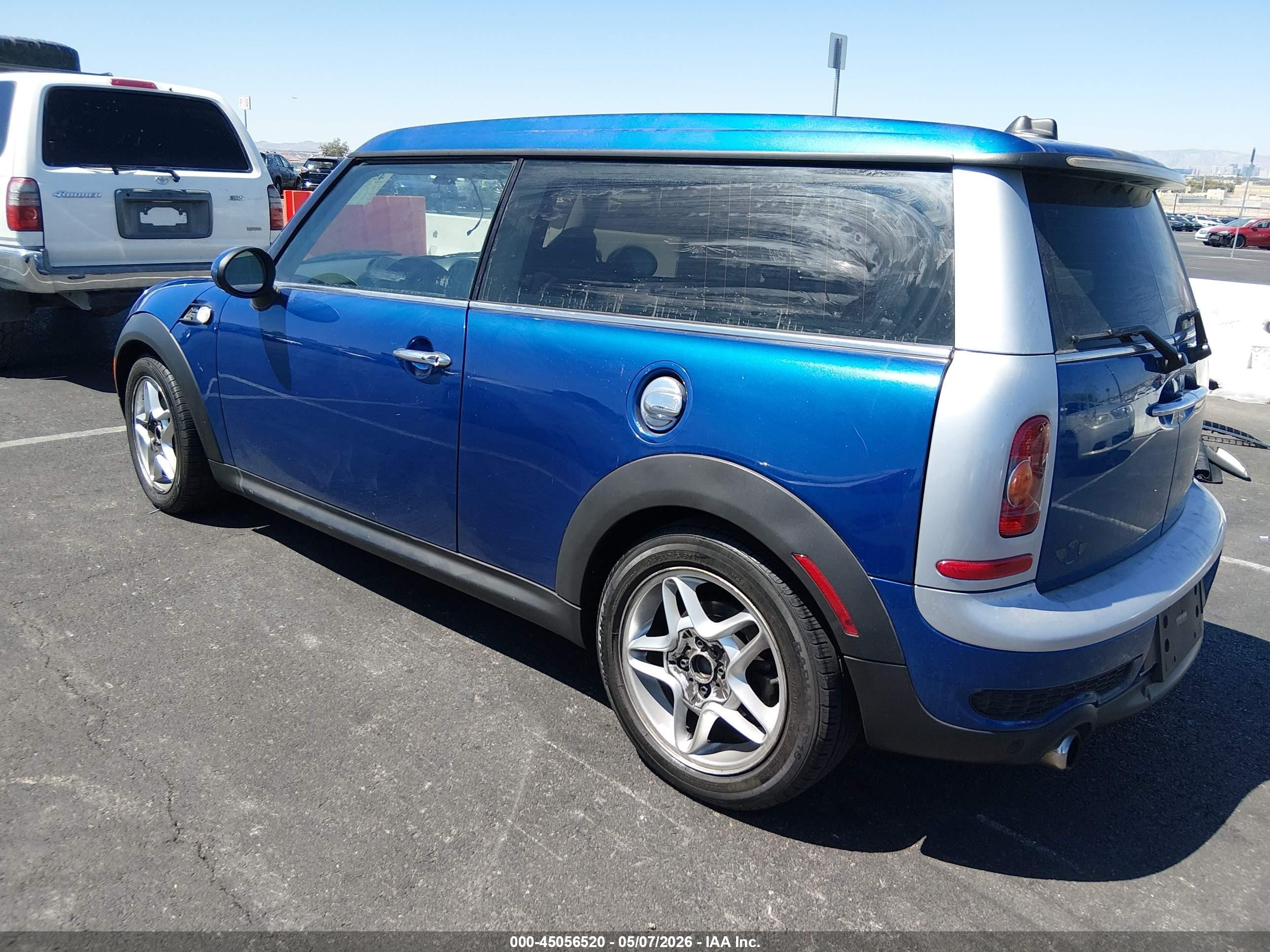 2008 Mini Cooper S Clubman   Blue vin: WMWMM335X8TP88632