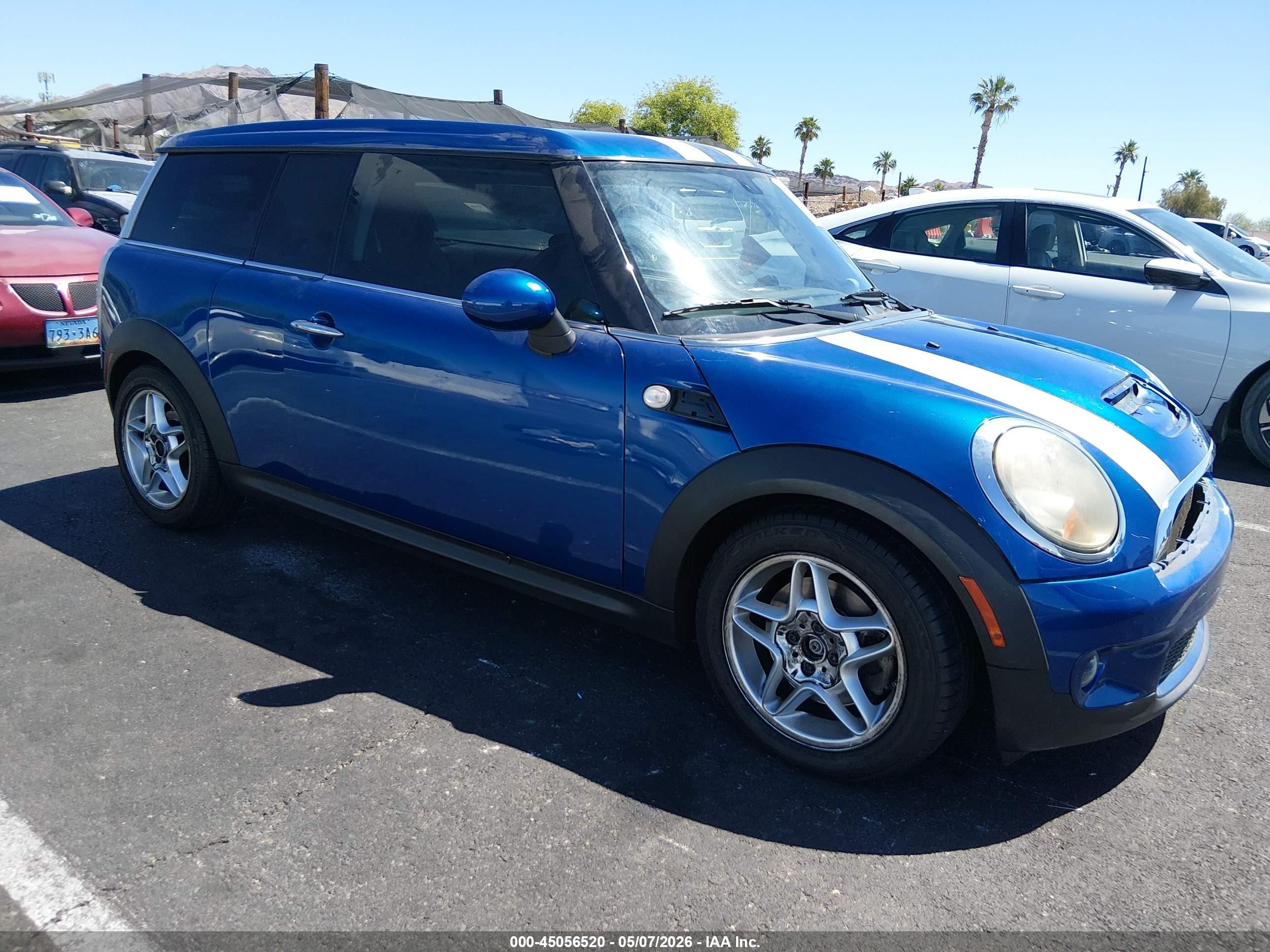 2008 Mini Cooper S Clubman   Blue vin: WMWMM335X8TP88632