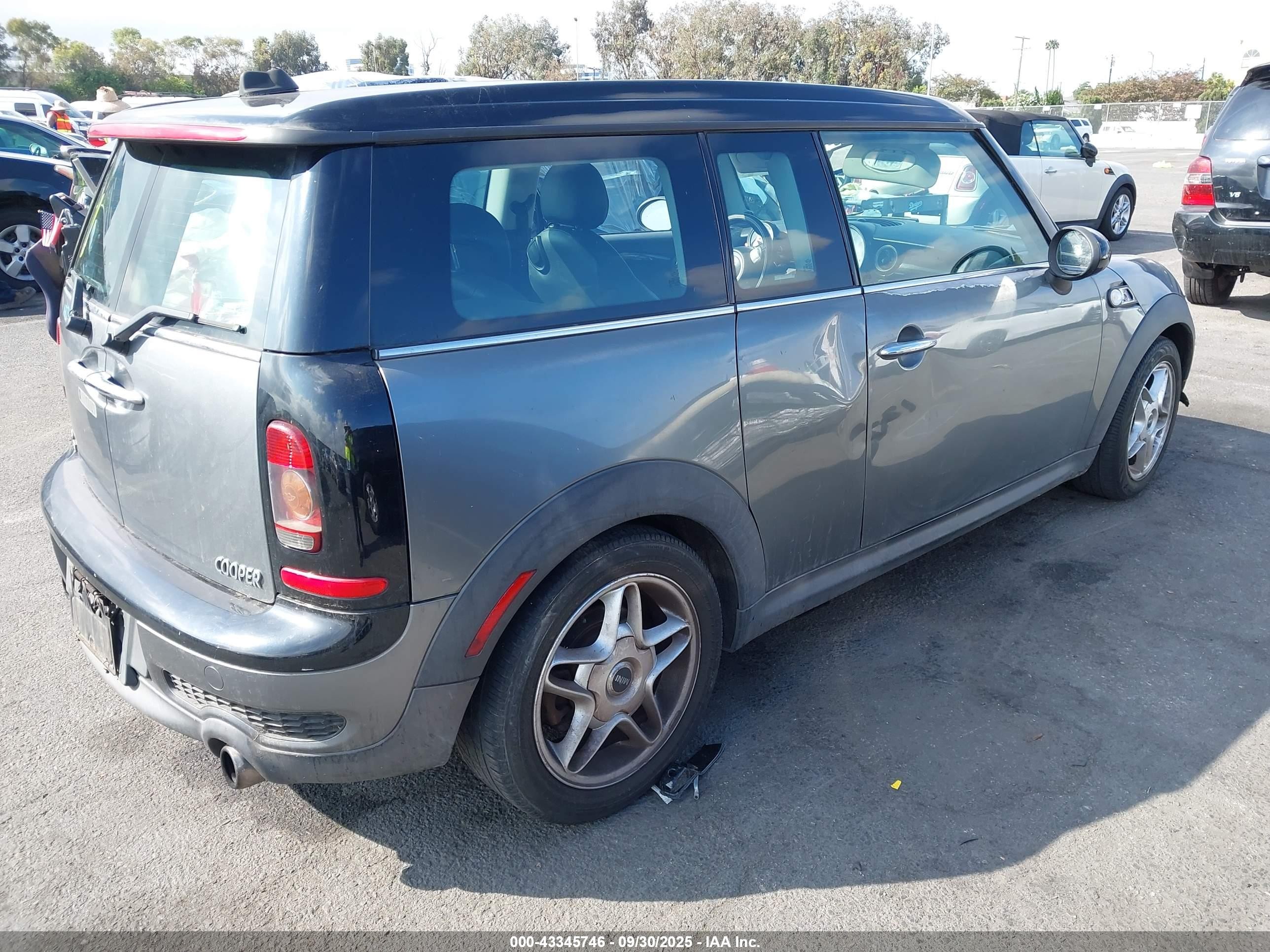 2010 Mini Cooper S Clubman   Gray vin: WMWMM3C51ATZ33272