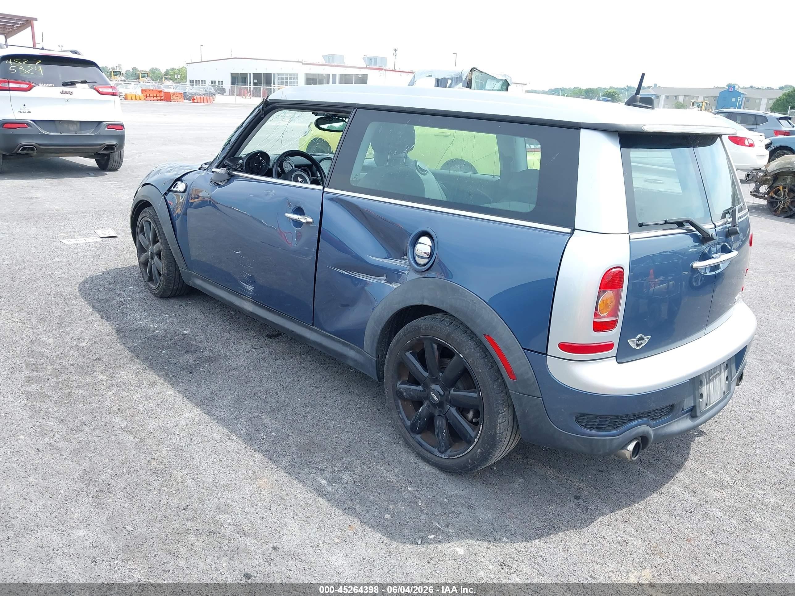2010 Mini Cooper S Clubman   Blue vin: WMWMM3C53ATZ33497