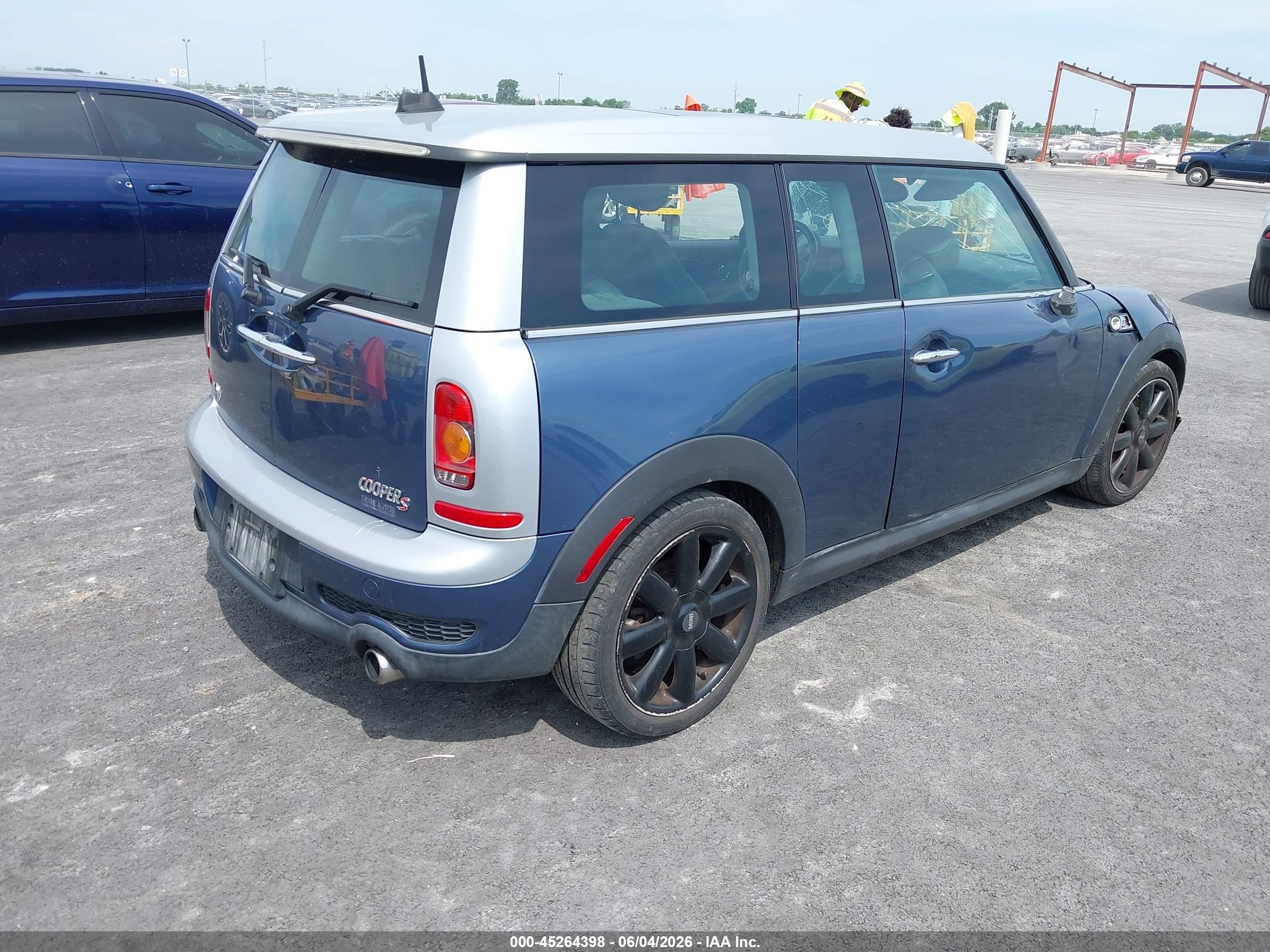 2010 Mini Cooper S Clubman   Blue vin: WMWMM3C53ATZ33497