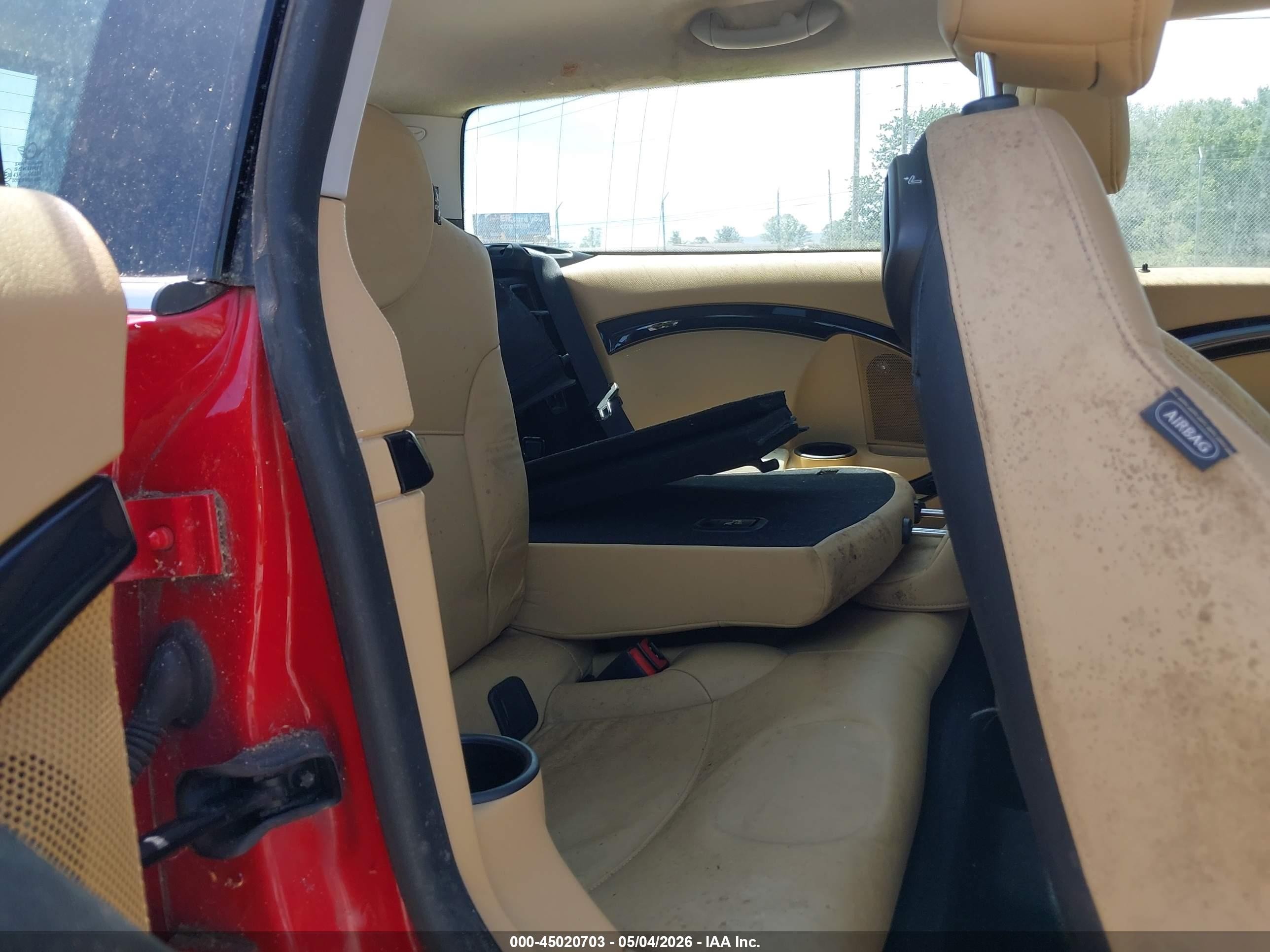 2010 Mini Cooper S Clubman   Red vin: WMWMM3C54ATP94092