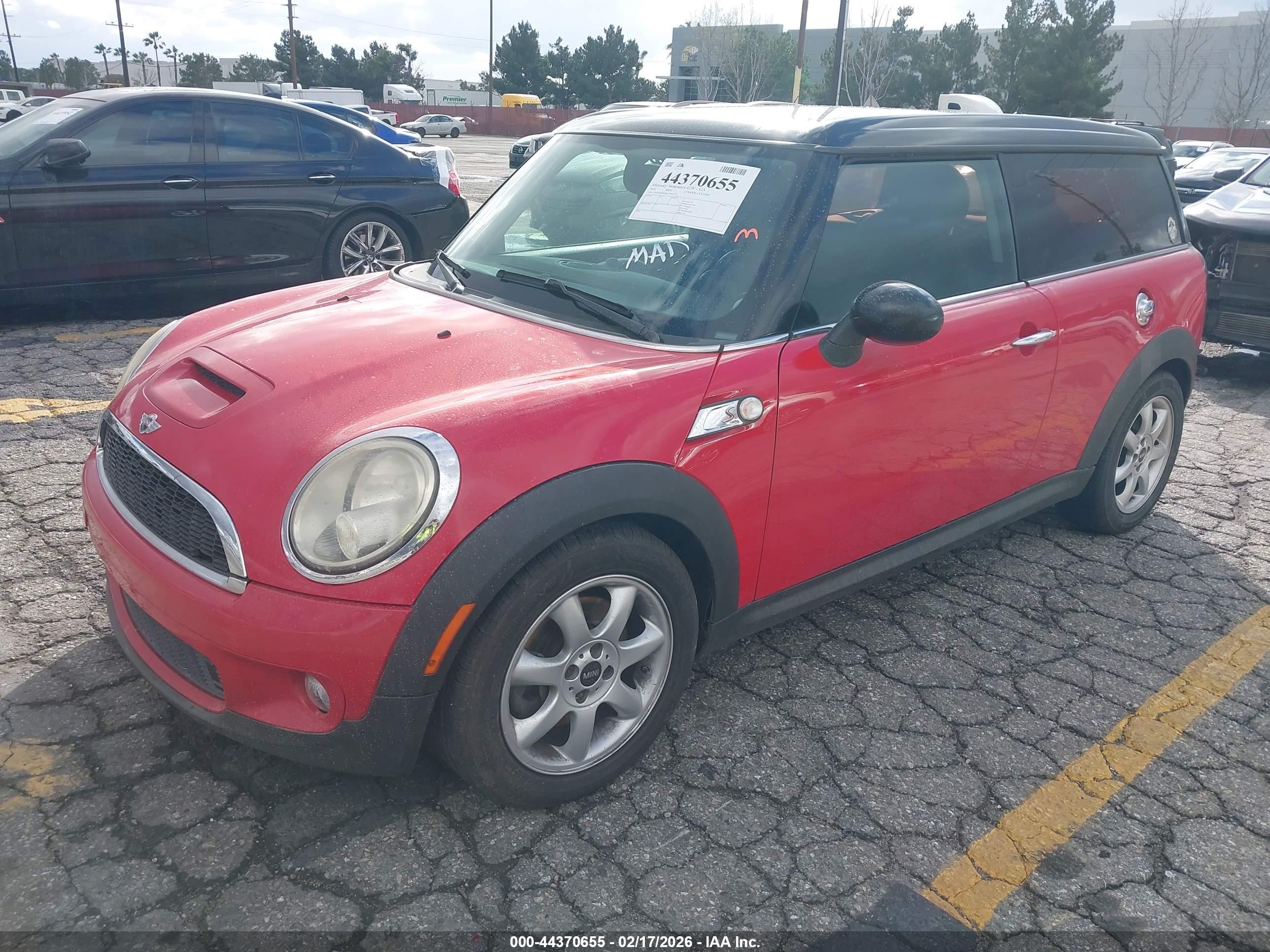 2010 Mini Cooper S Clubman   Red vin: WMWMM3C56ATP94157