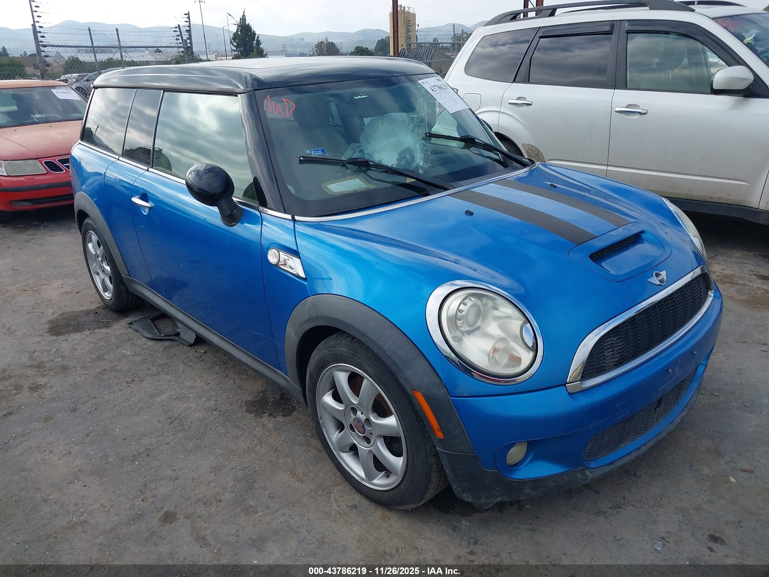 2010 Mini Cooper S Clubman   Blue vin: WMWMM3C59ATP76641