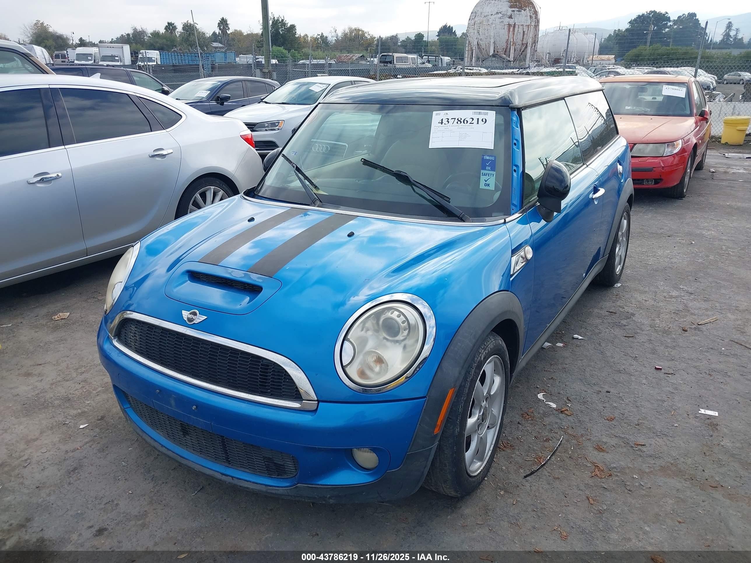 2010 Mini Cooper S Clubman   Blue vin: WMWMM3C59ATP76641