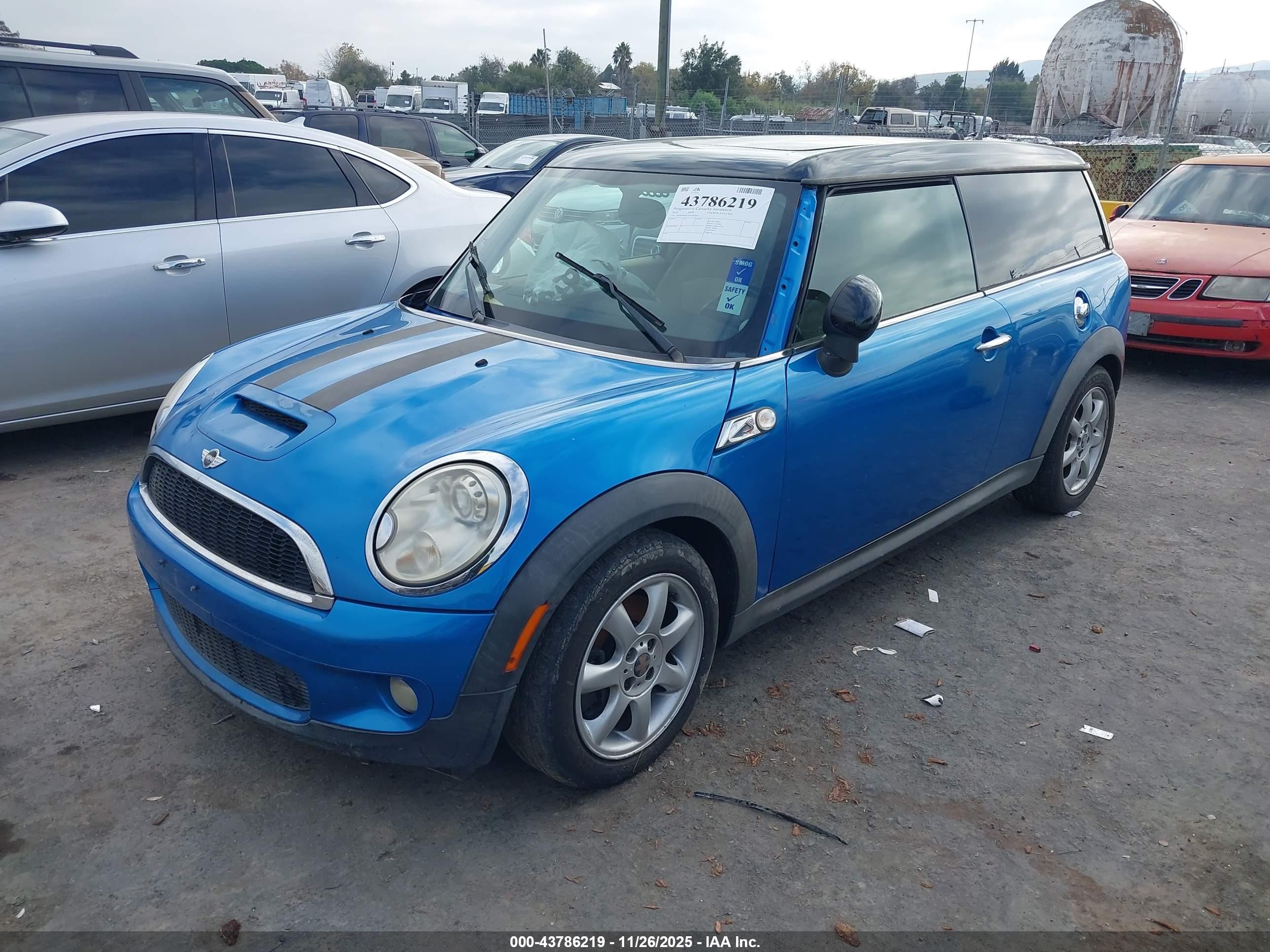 2010 Mini Cooper S Clubman   Blue vin: WMWMM3C59ATP76641