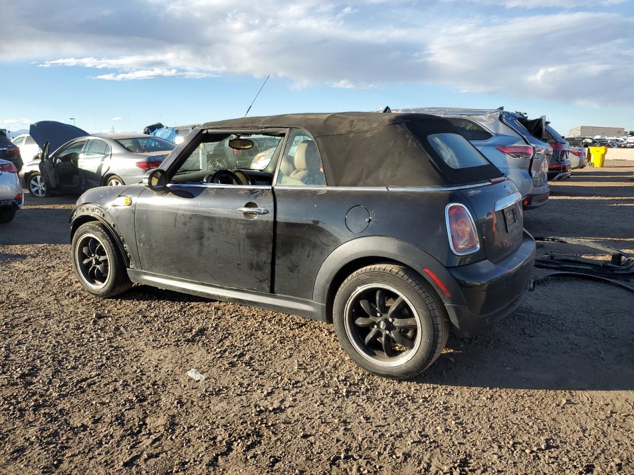 2009 Mini Cooper Black vin: WMWMR33579TJ93532
