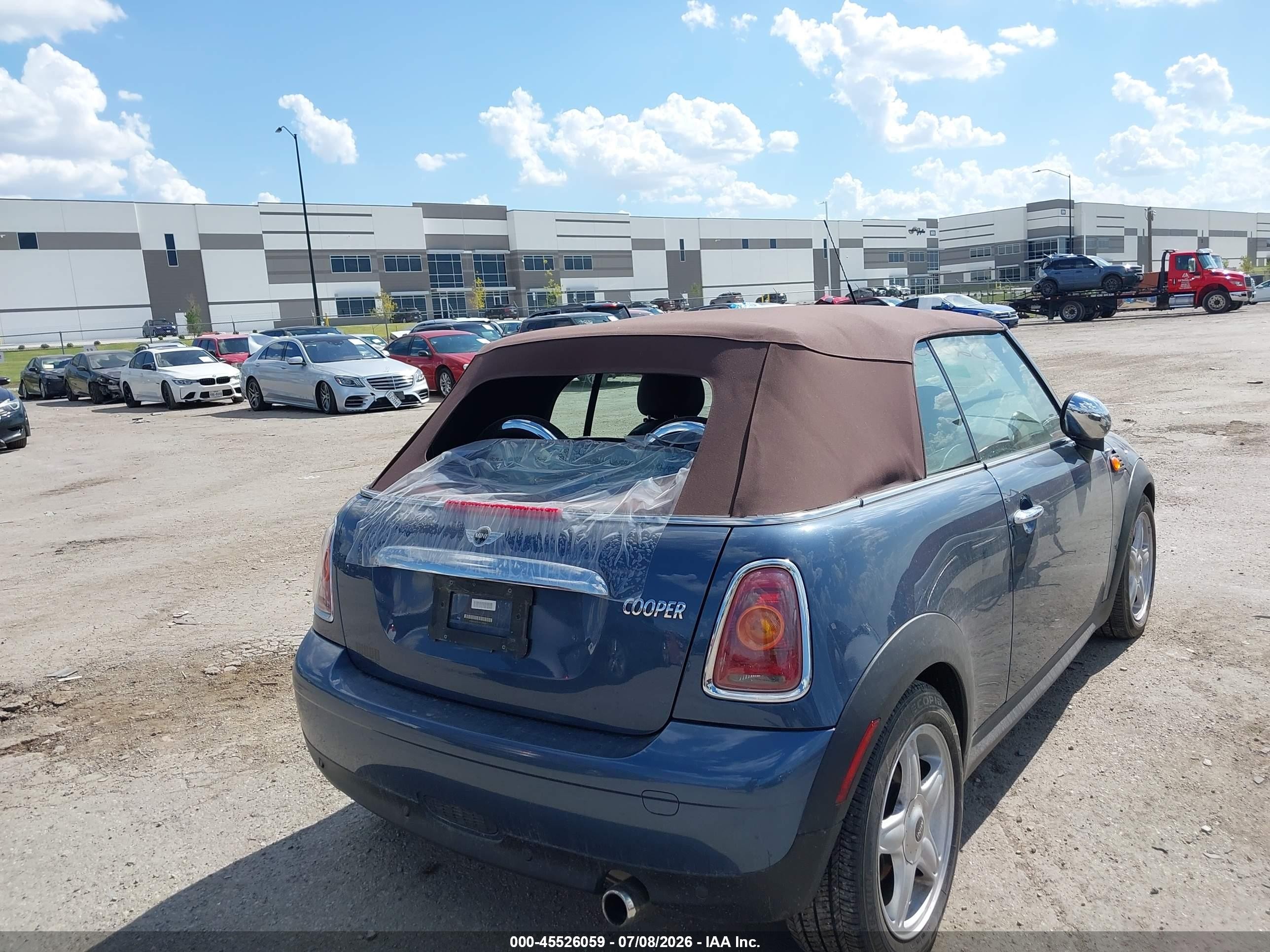 2009 Mini Cooper   Синий vin: WMWMR33579TU95046