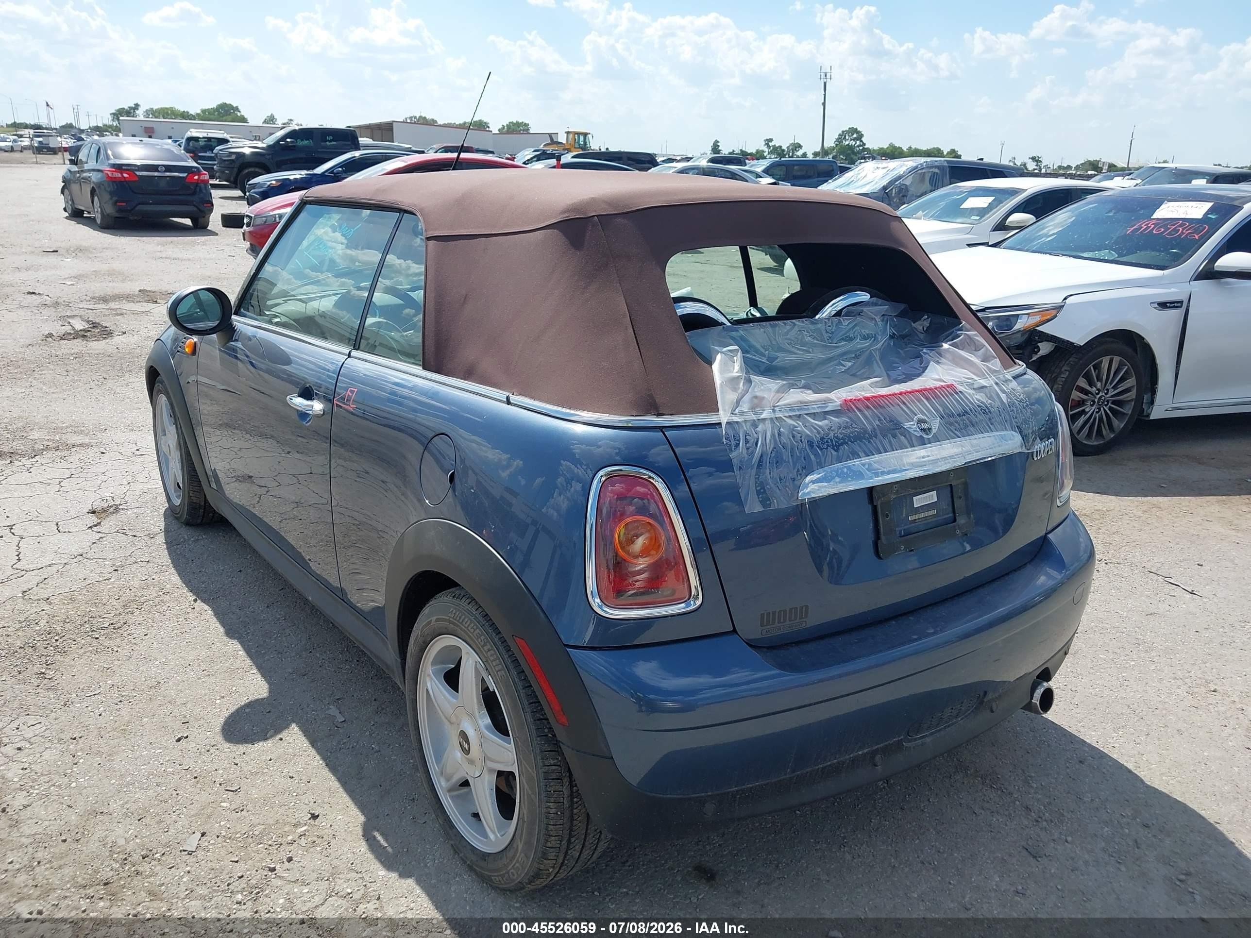 2009 Mini Cooper   Синий vin: WMWMR33579TU95046